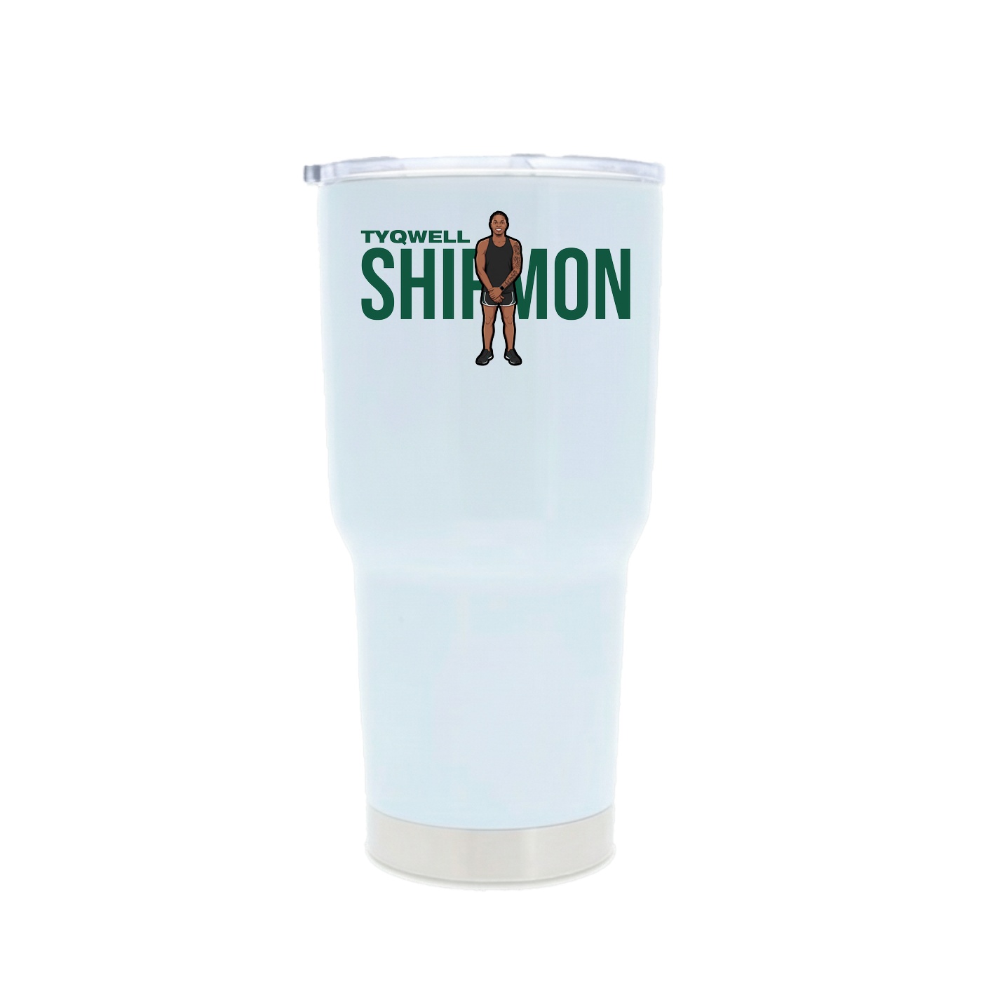 30oz Stainless Steel Tumbler — Player Name in White