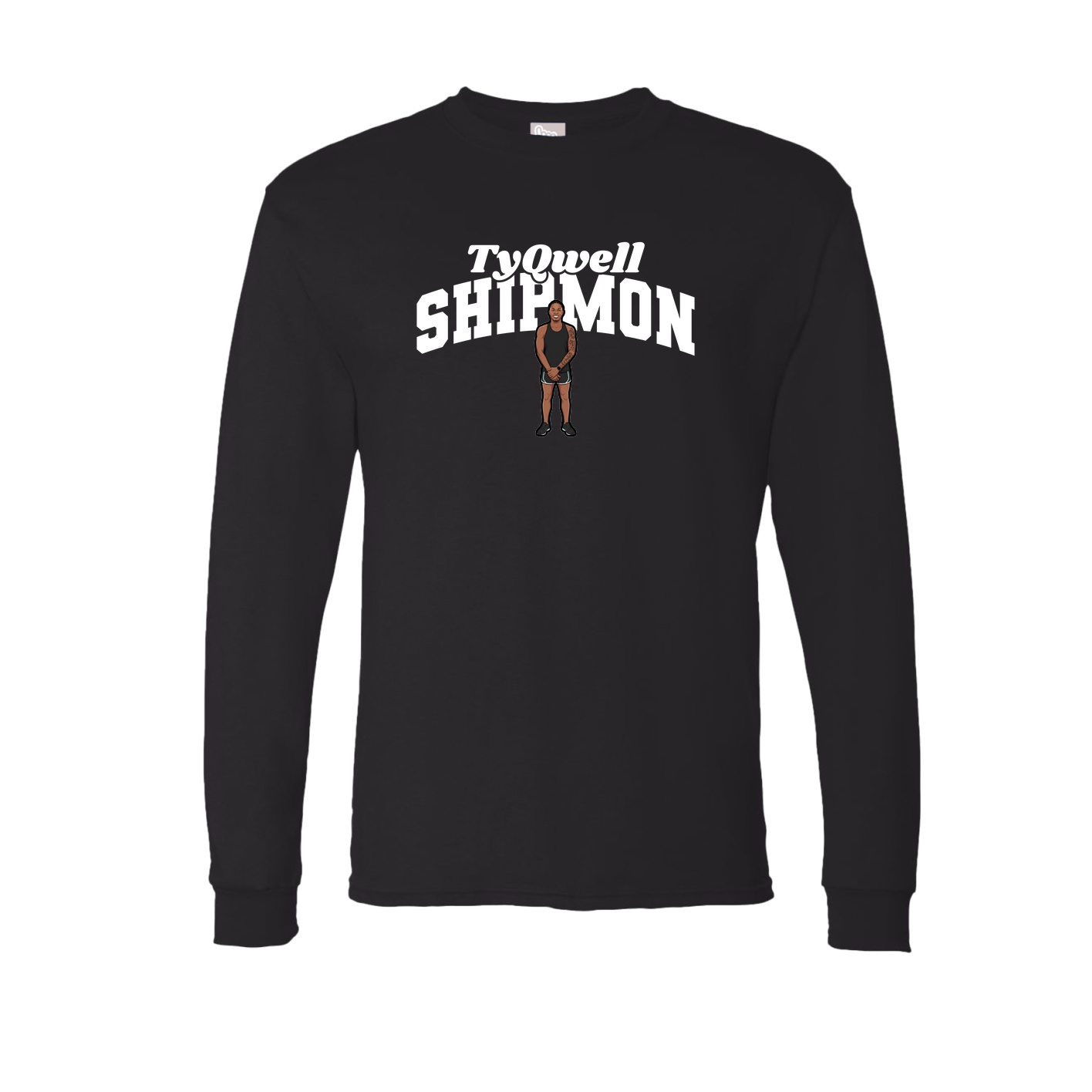 Long Sleeve Tee — Signature Arch in Black