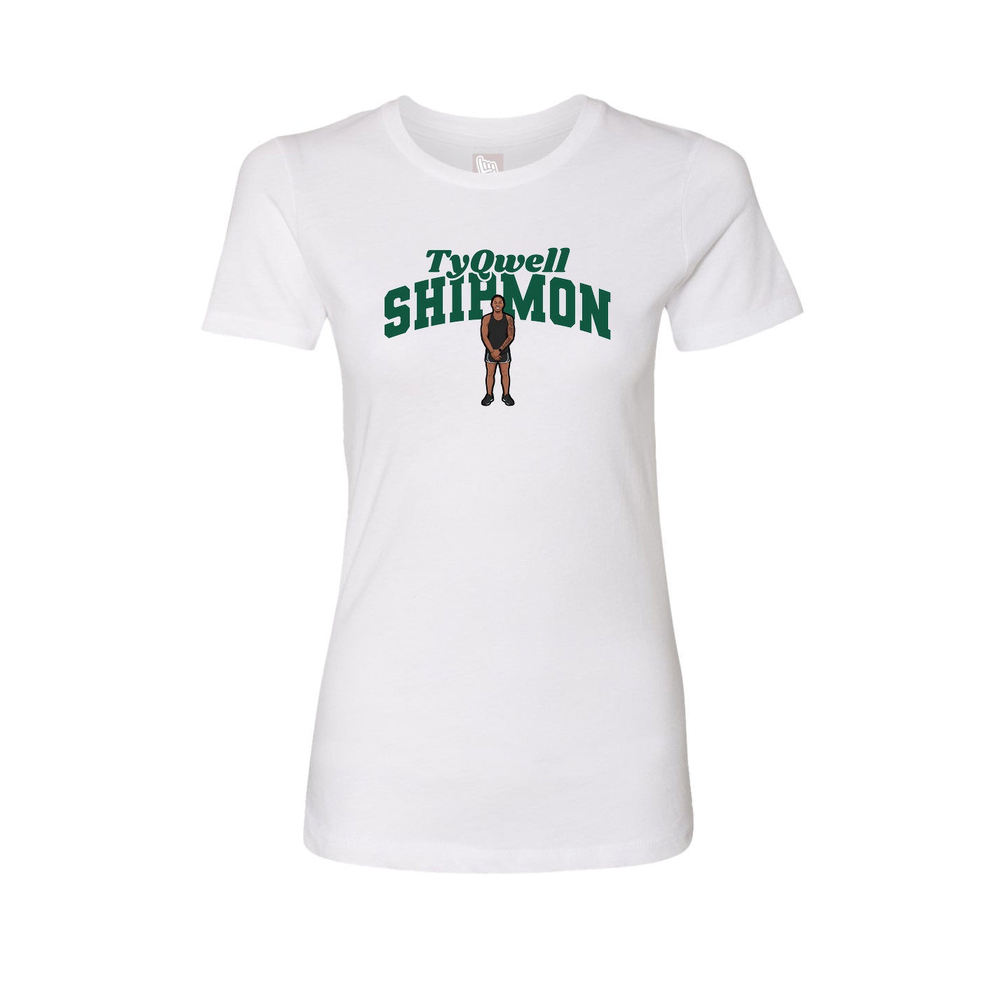 Womens Tee — Signature Arch in White
