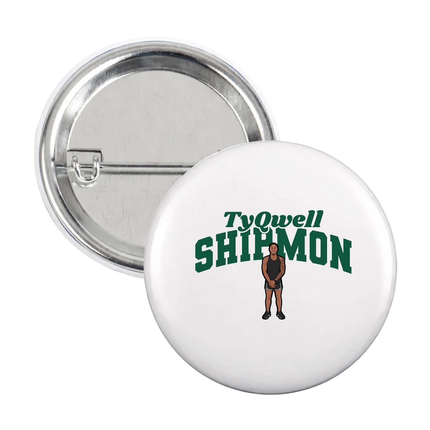 Game Day Button — Signature Arch in White