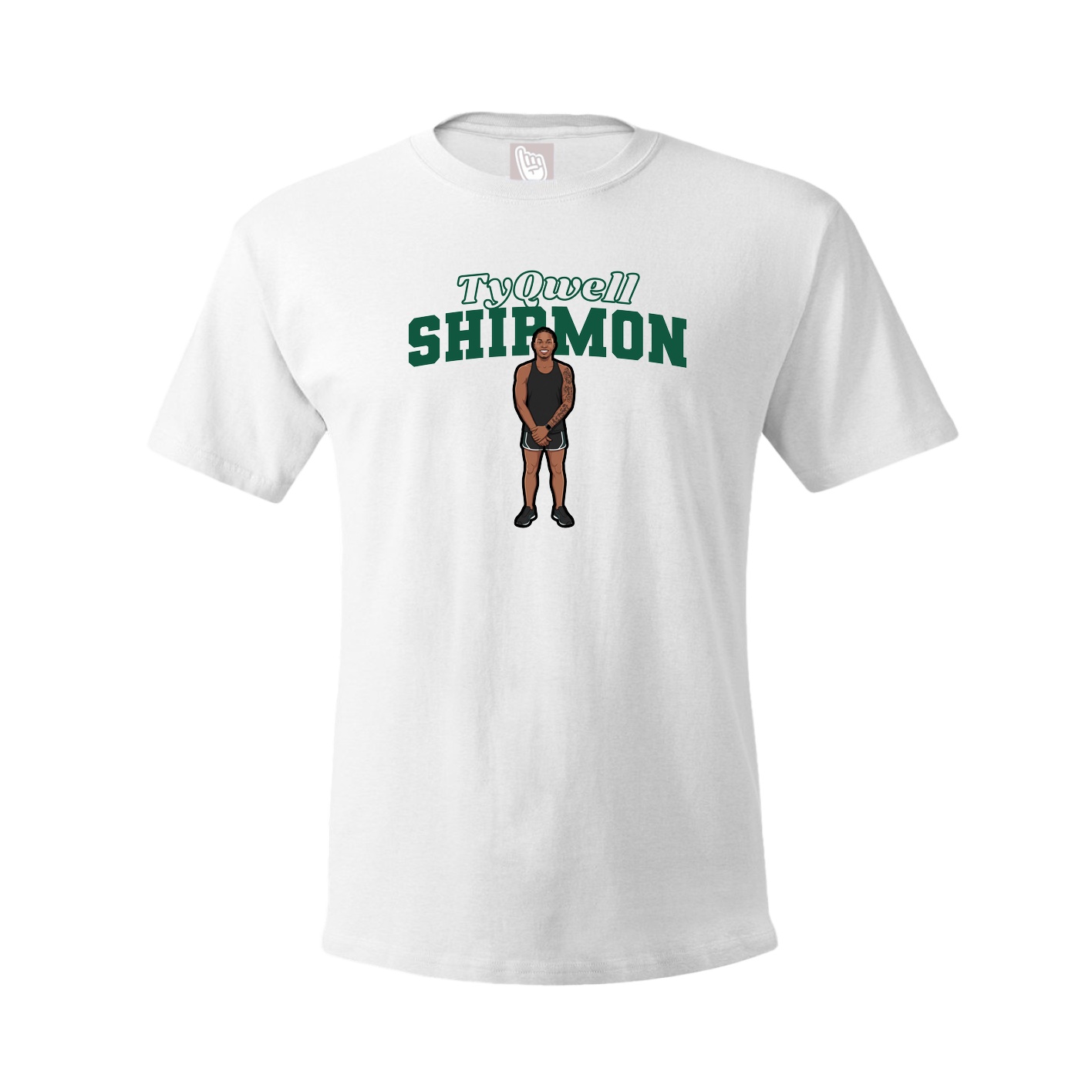 Tee — Name Arch in White