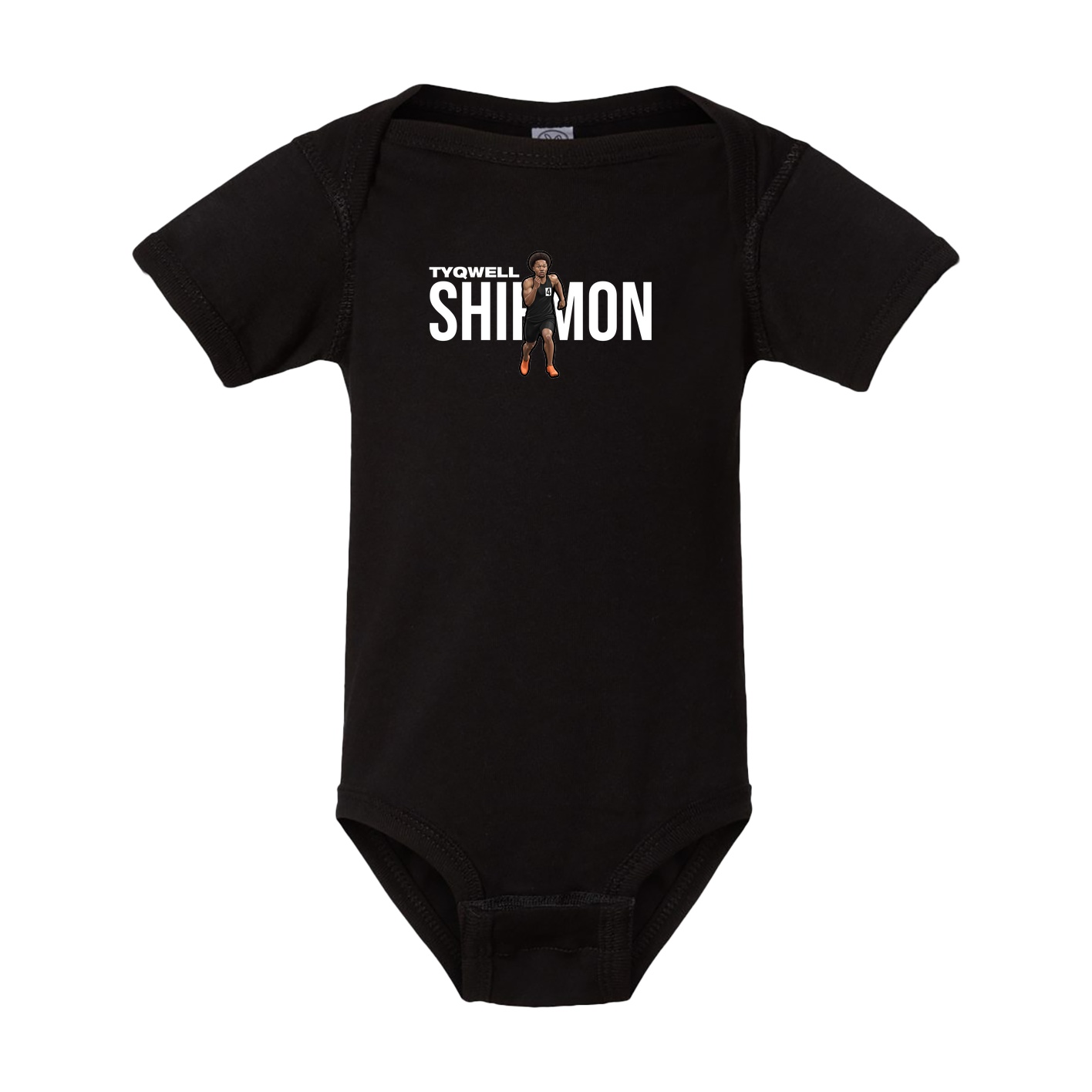 Baby Onesie — Player Name in Black