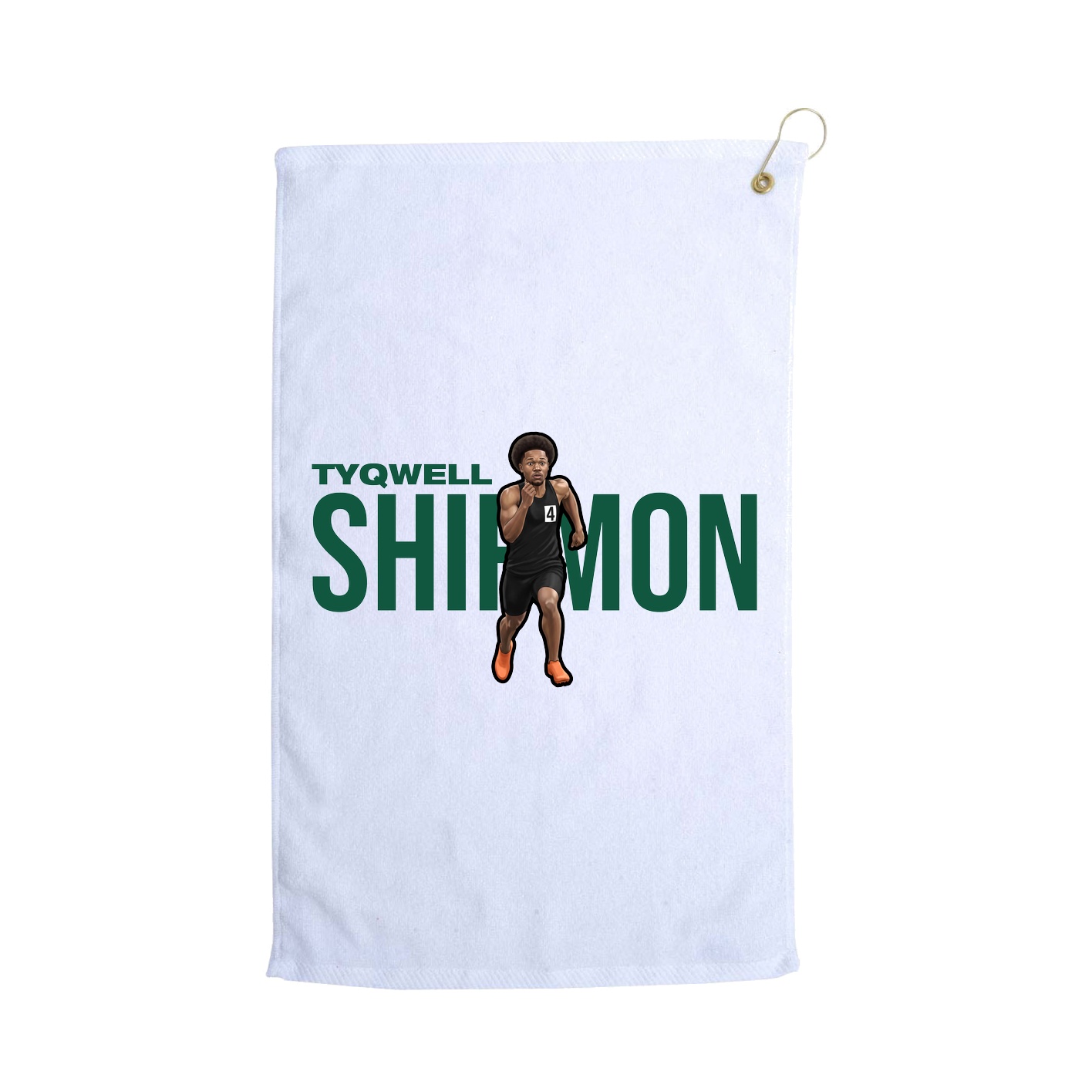 Golf Towel — Player Name in White