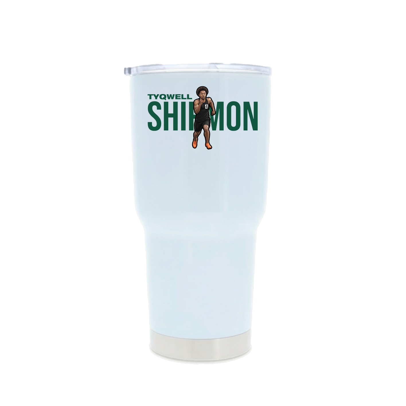 30oz Stainless Steel Tumbler — Player Name in White