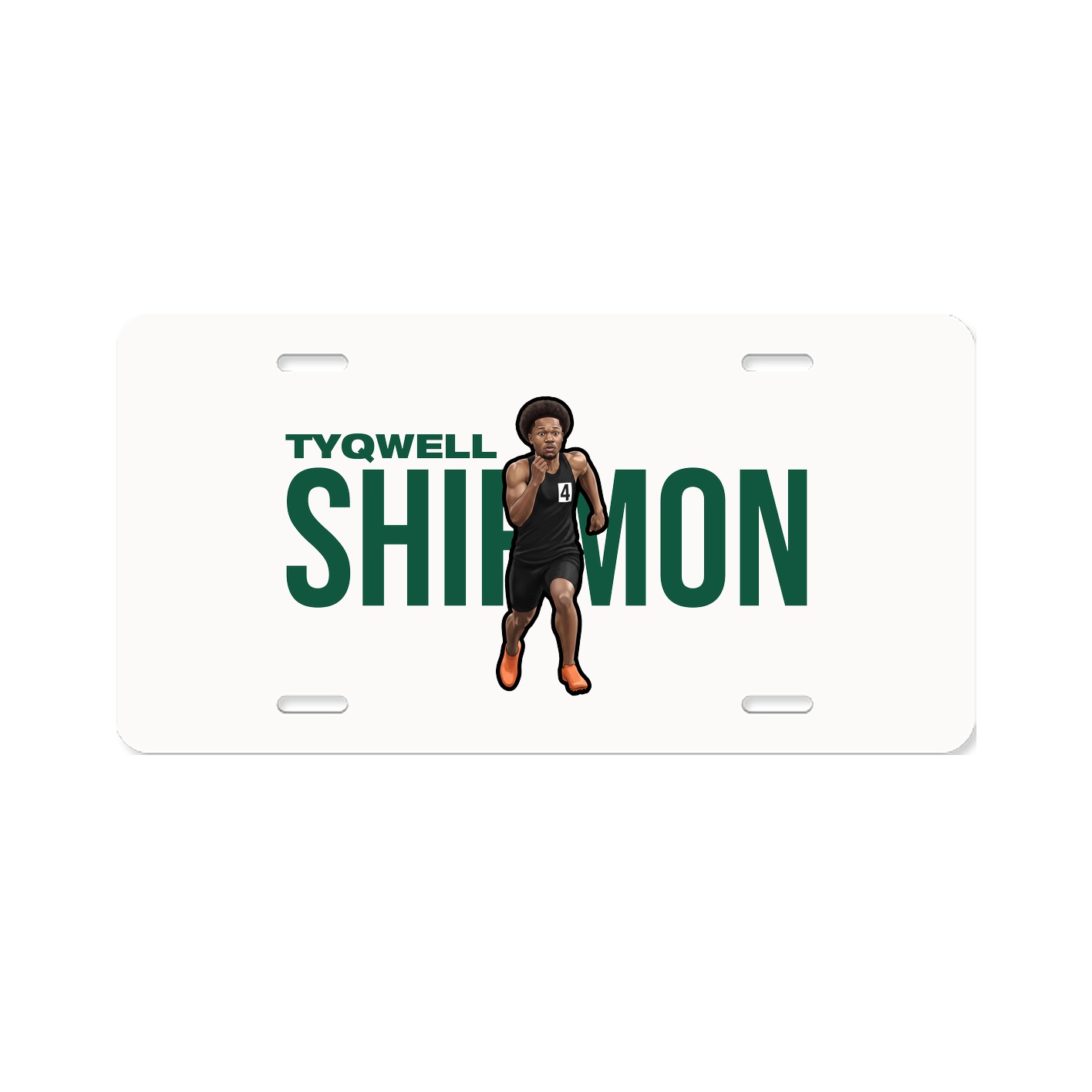 License Plate — Player Name in Classic