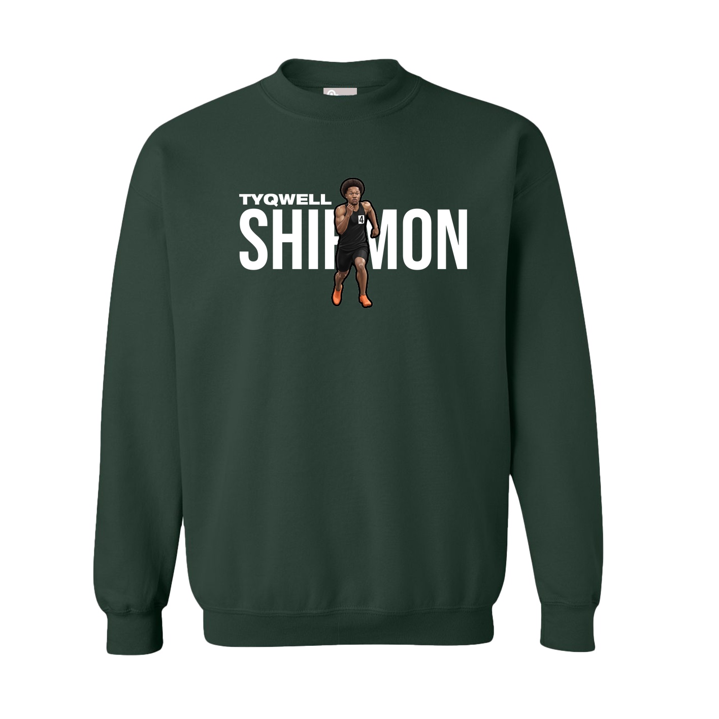 Fleece Crew — Player Name in Green