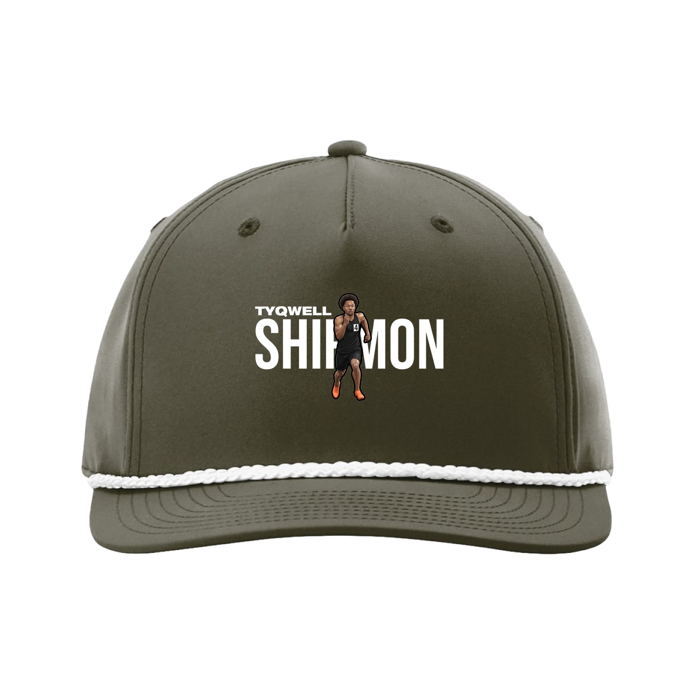 Five-Panel Classic Rope Cap — Player Name in Green