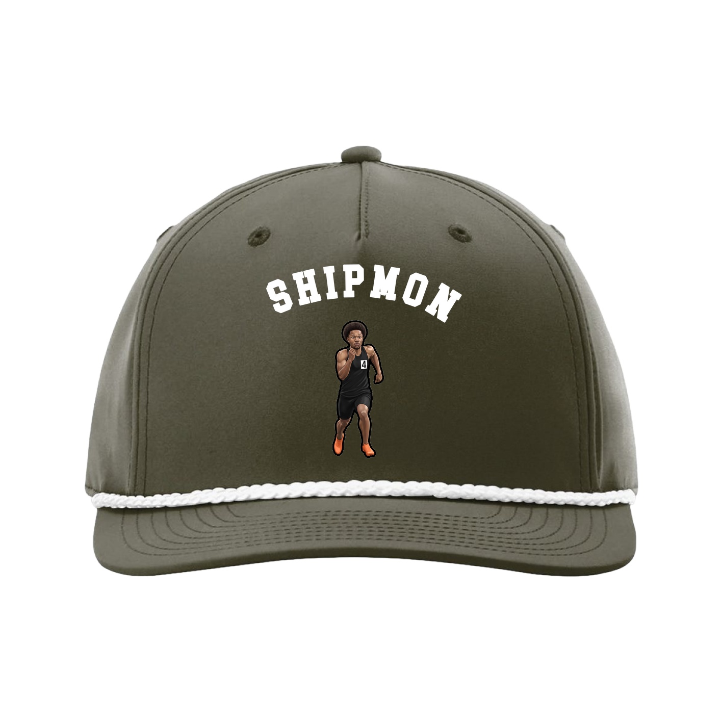 Five-Panel Classic Rope Cap — Shirsey Arch in Green