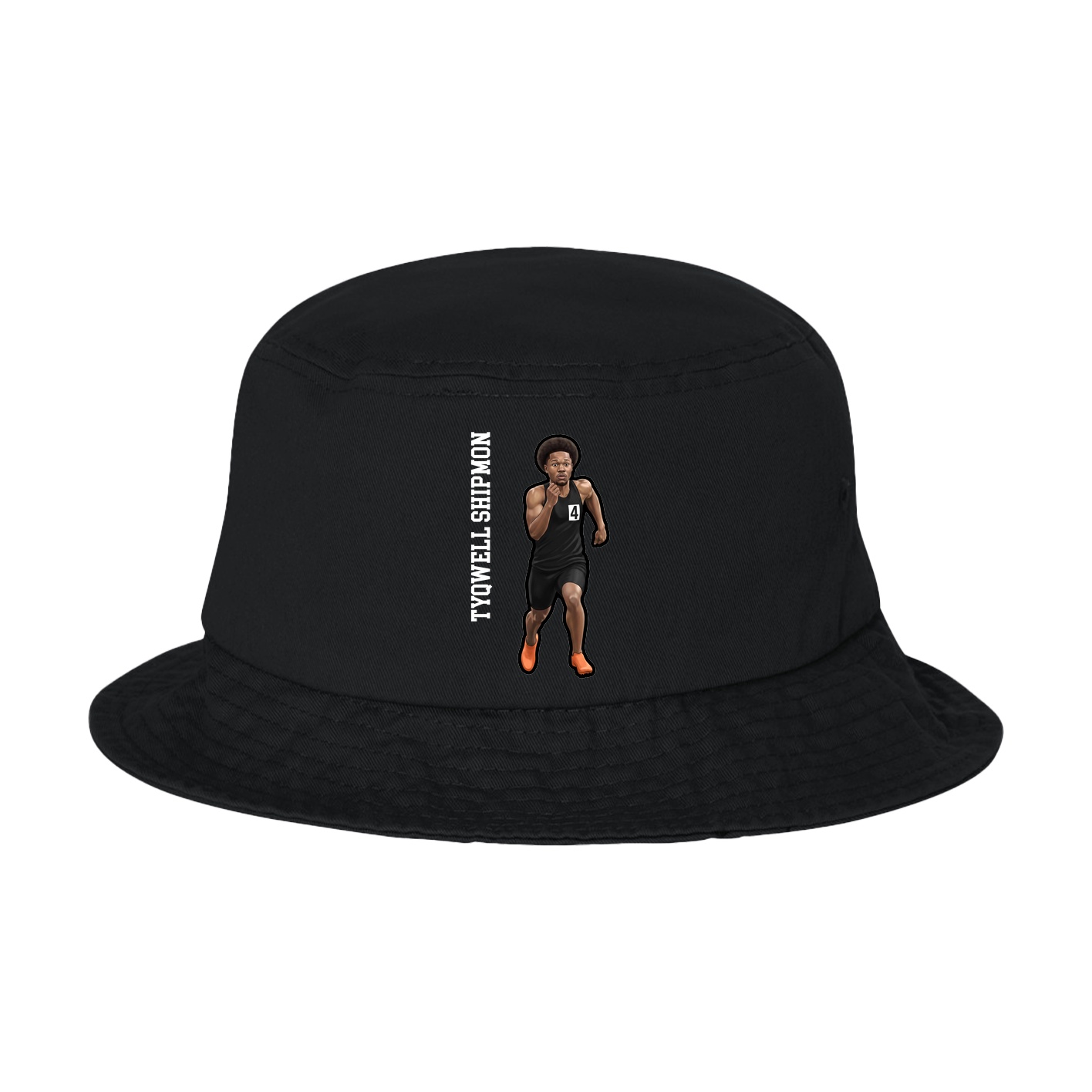 Bucket Cap — Name Vertical in Black