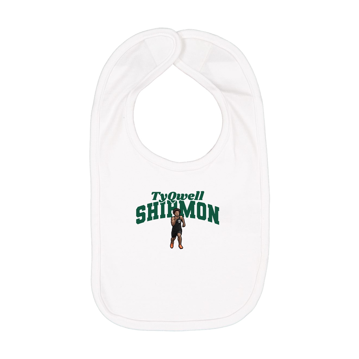 Infant Bib — Signature Arch in White