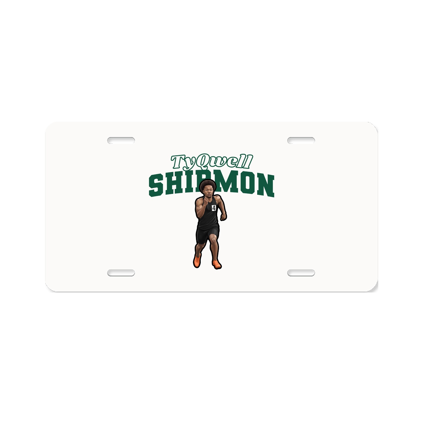 License Plate — Name Arch in Classic