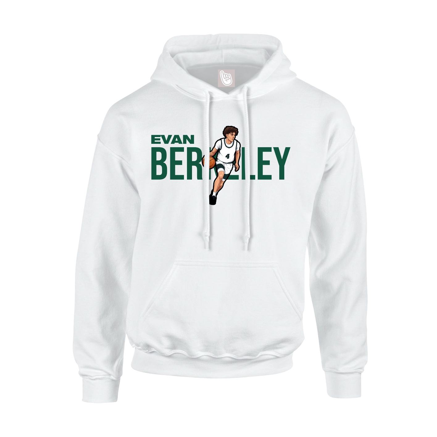 Hoodie — Player Name in White