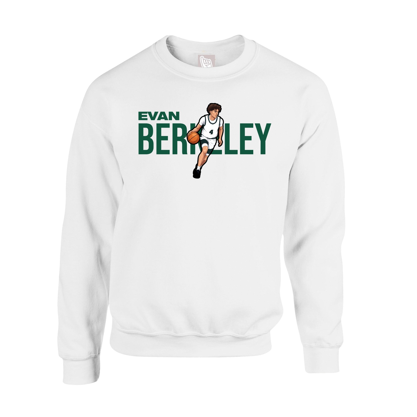 Fleece Crew — Player Name in White