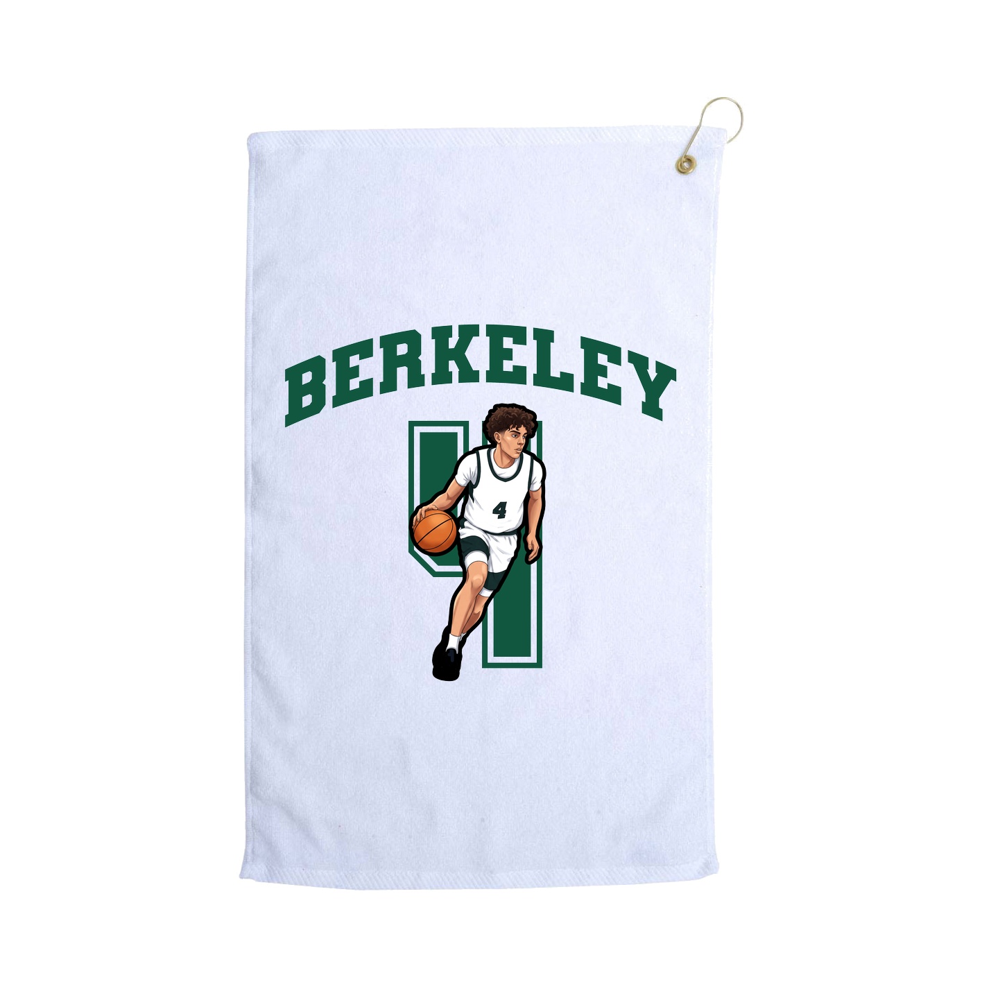Golf Towel — Number in White