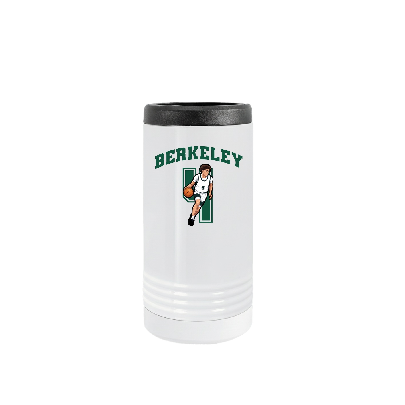 Slim Beverage Holder — Number in White