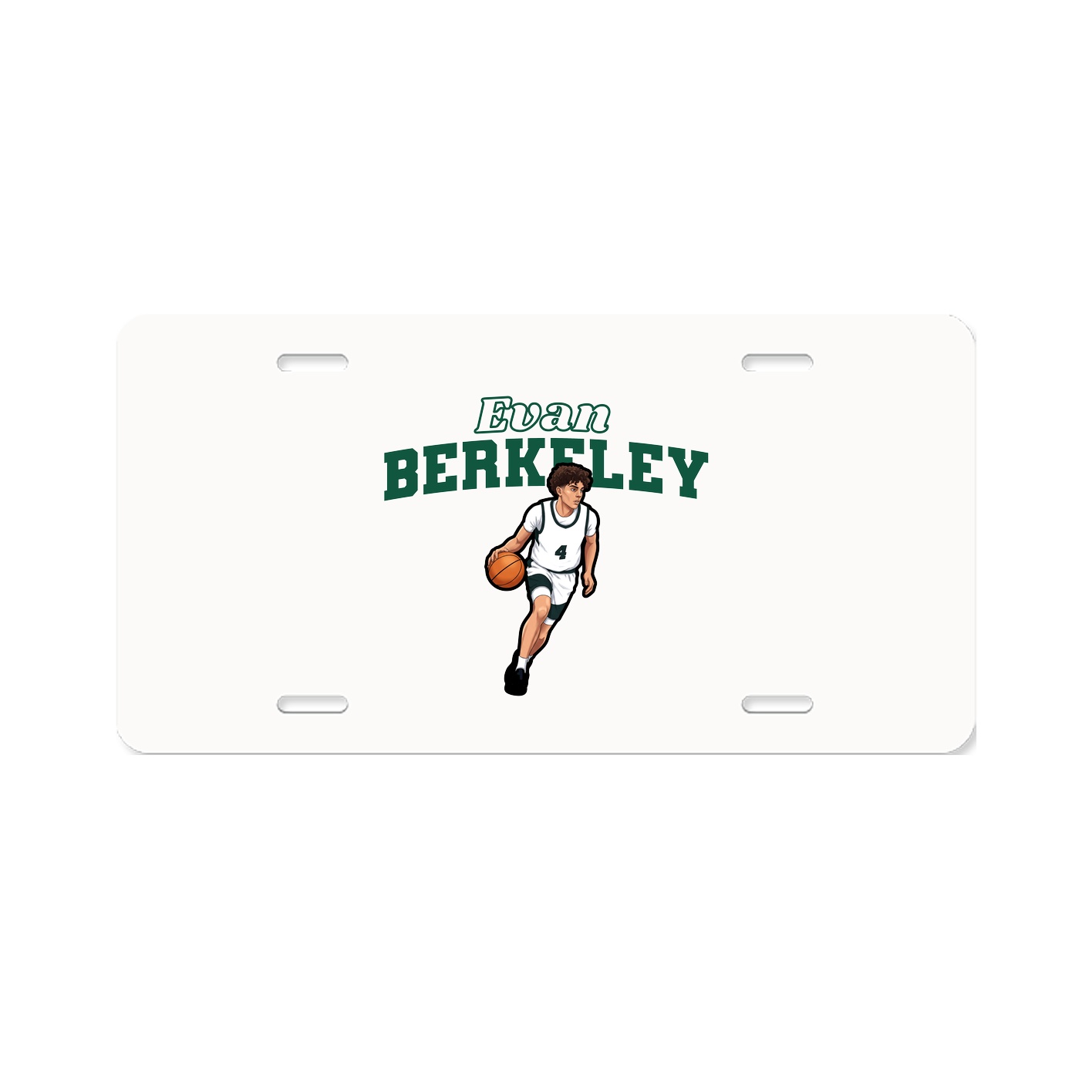 License Plate — Name Arch in Classic