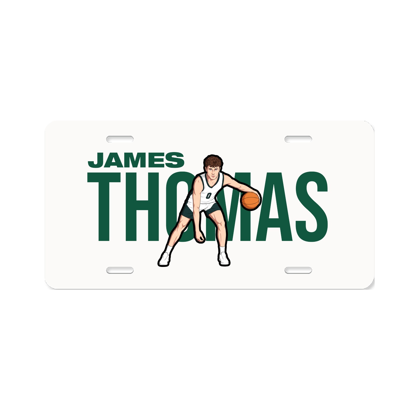 License Plate — Player Name in Classic