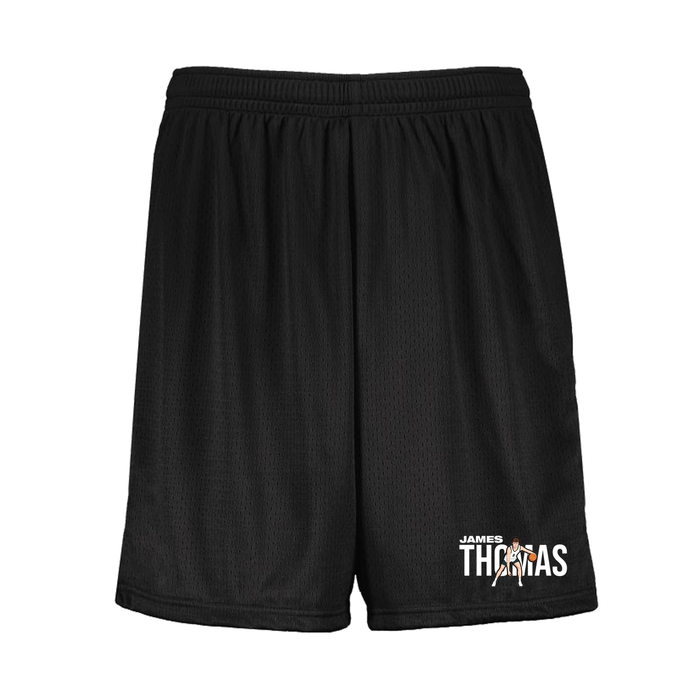 Shorts — Player Name in Black