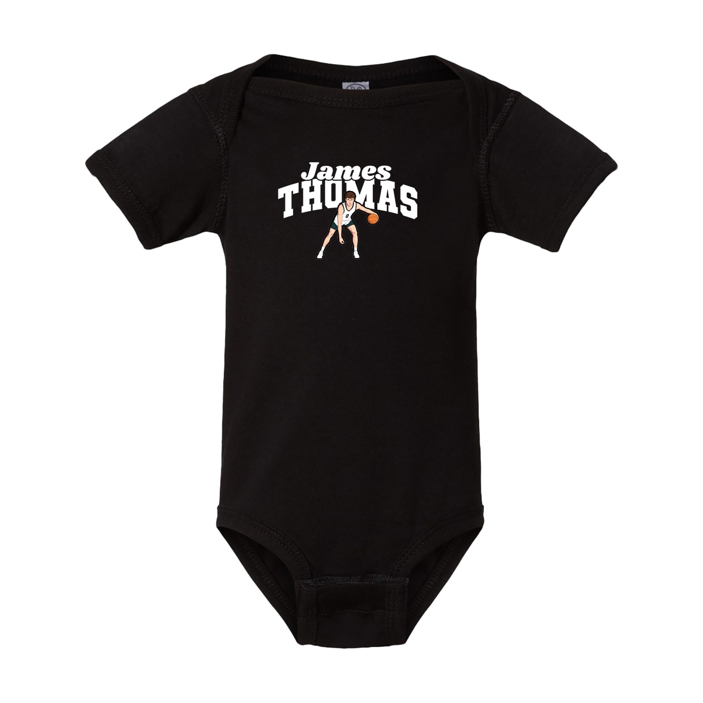 Baby Onesie — Signature Arch in Black