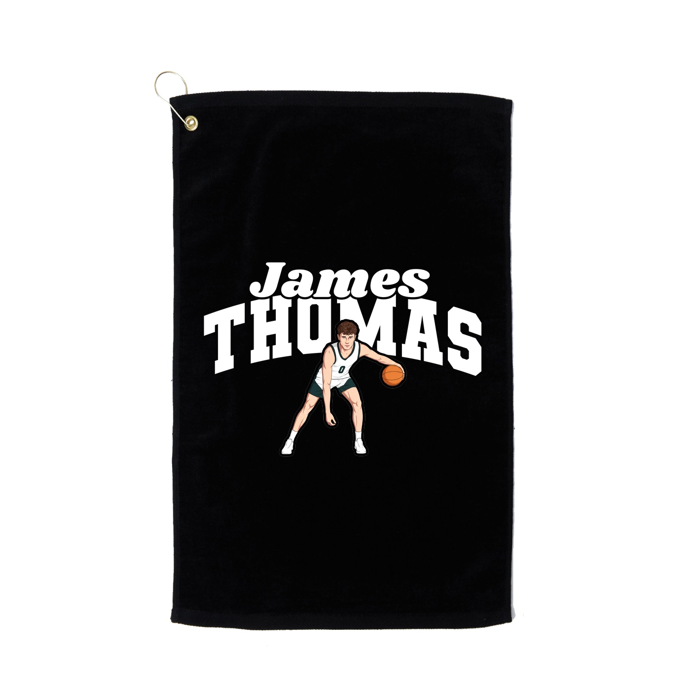 Golf Towel — Signature Arch in Black