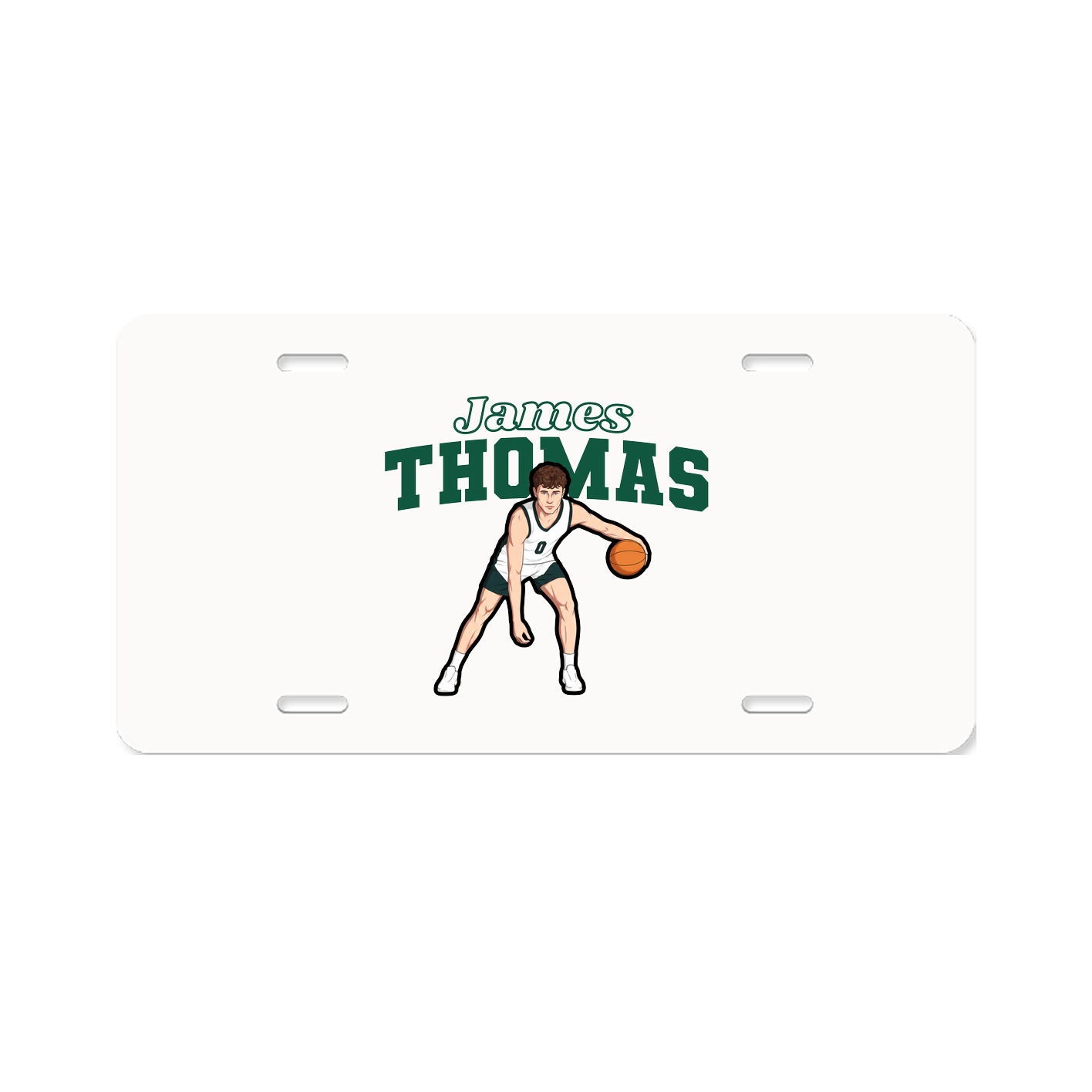 License Plate — Name Arch in Classic