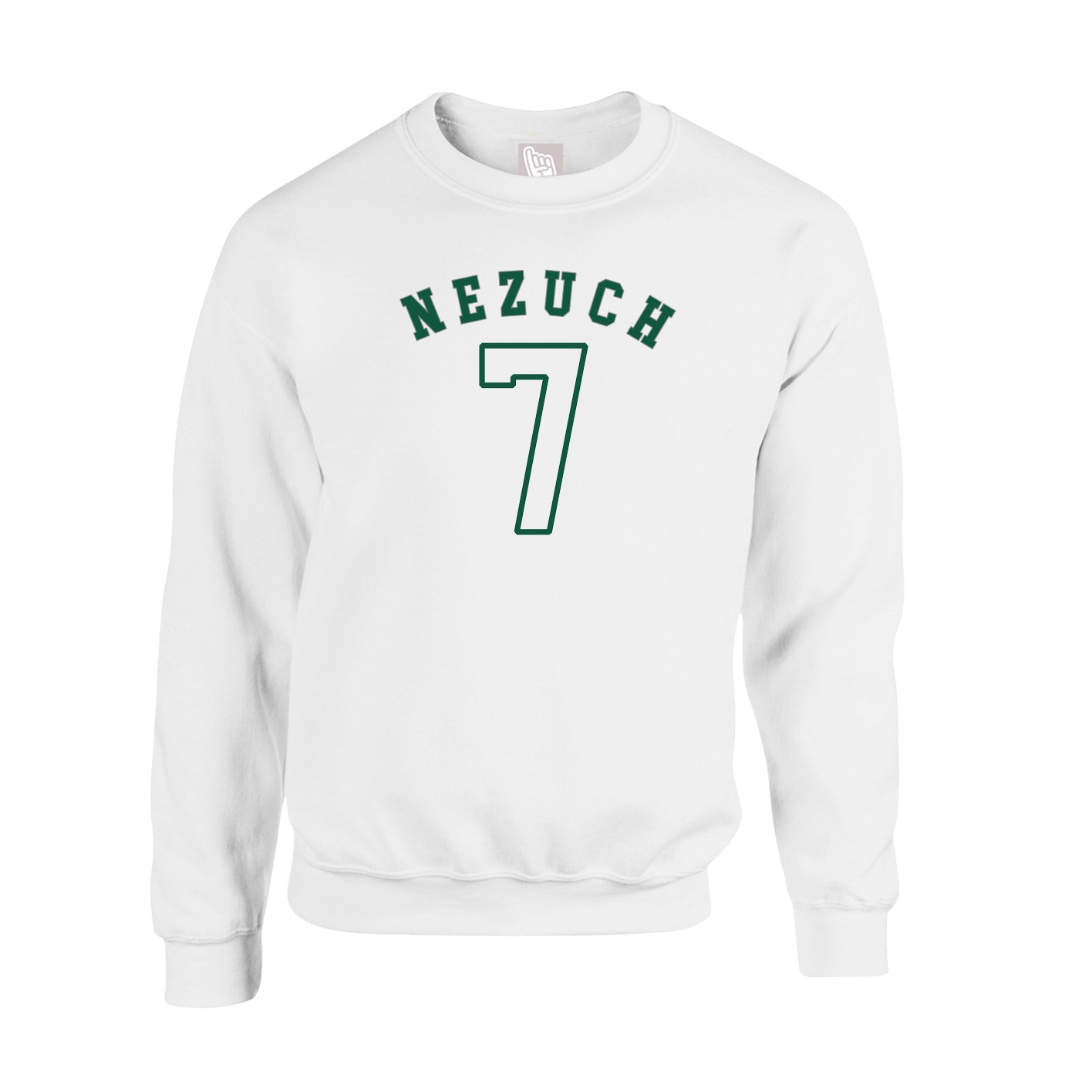Fleece Crew — Shirsey Arch in White