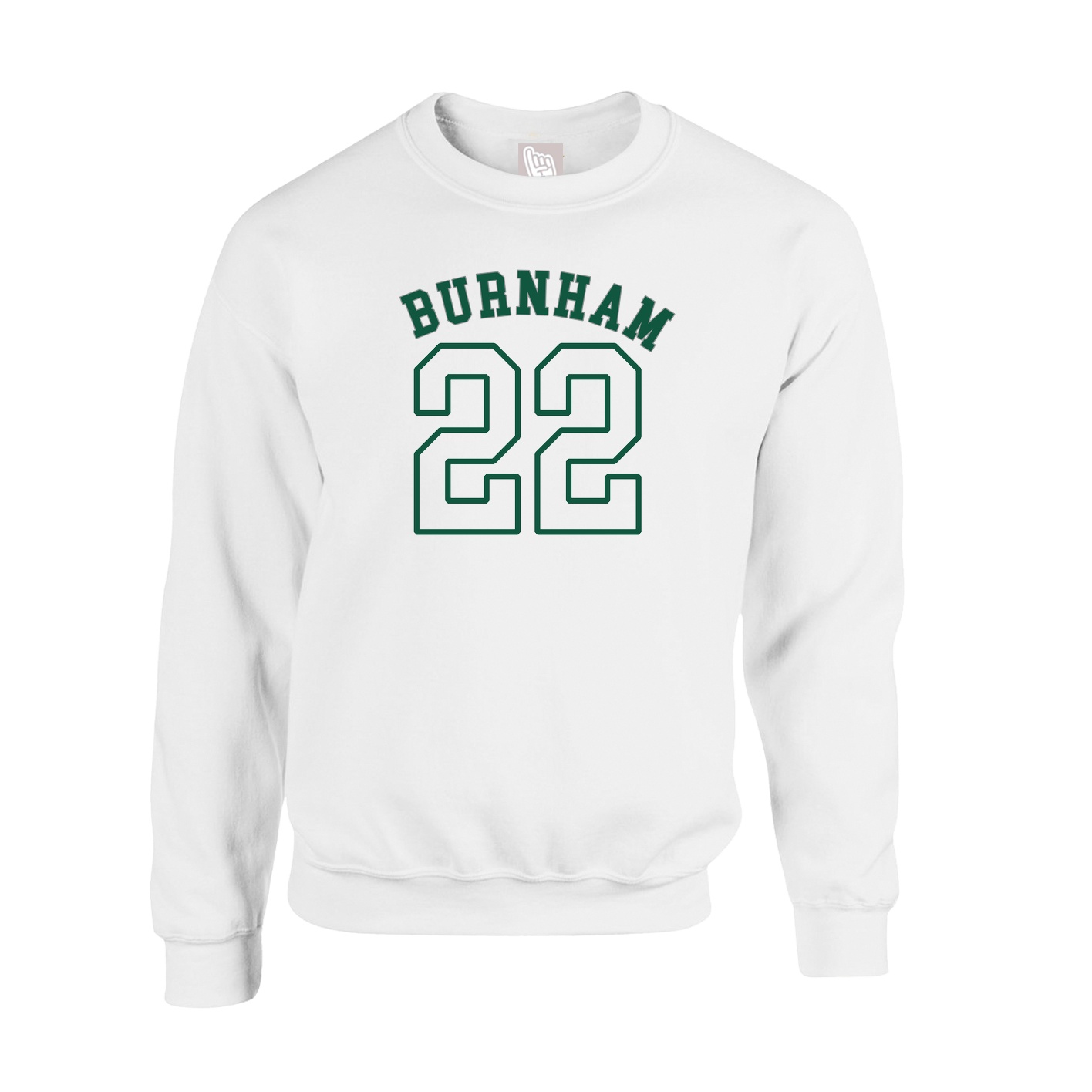 Fleece Crew — Shirsey Arch in White