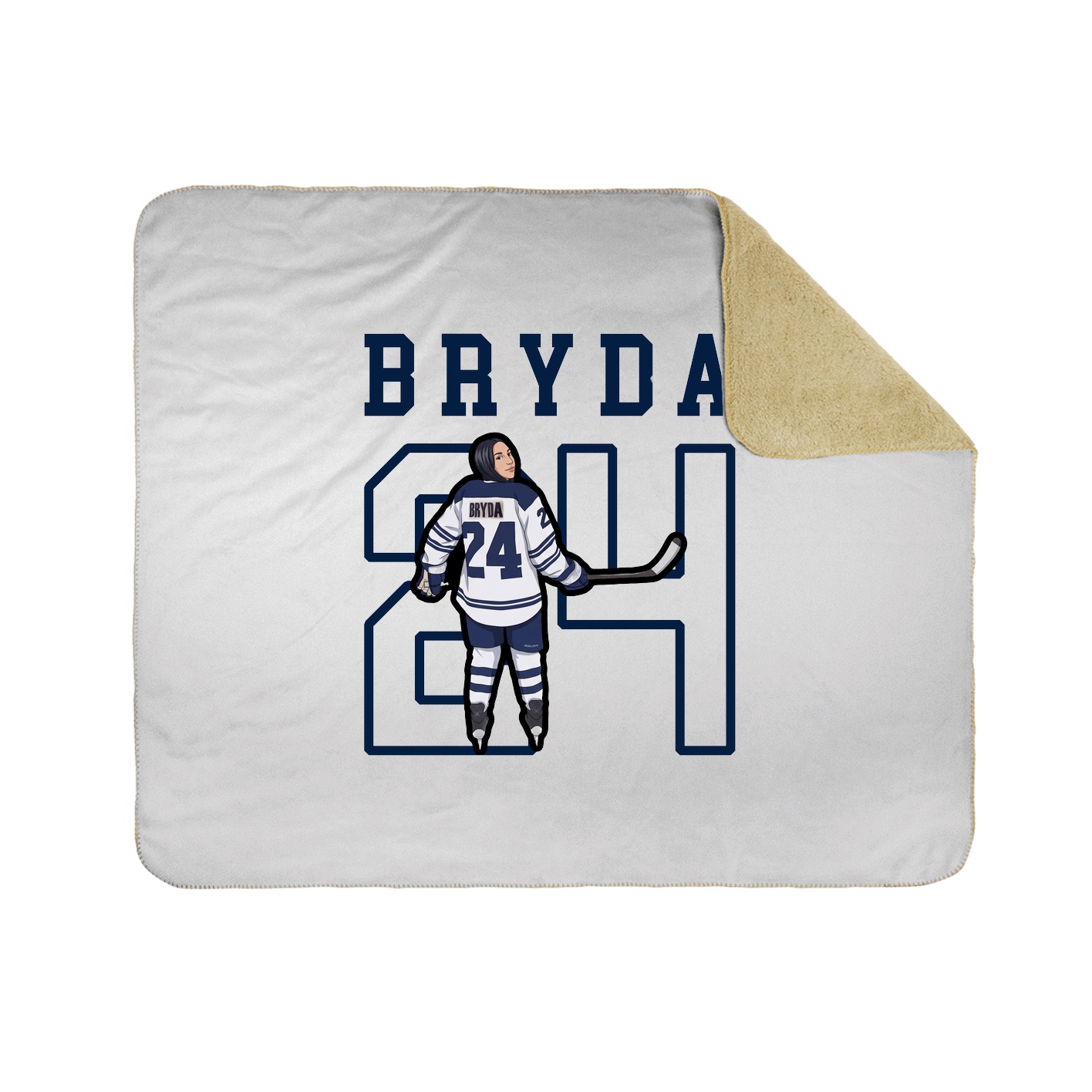 Throw Blanket — Shirsey in White