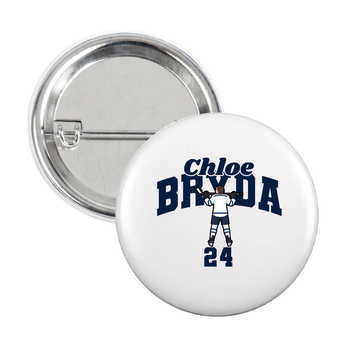 Game Day Button — Signature Arch in White