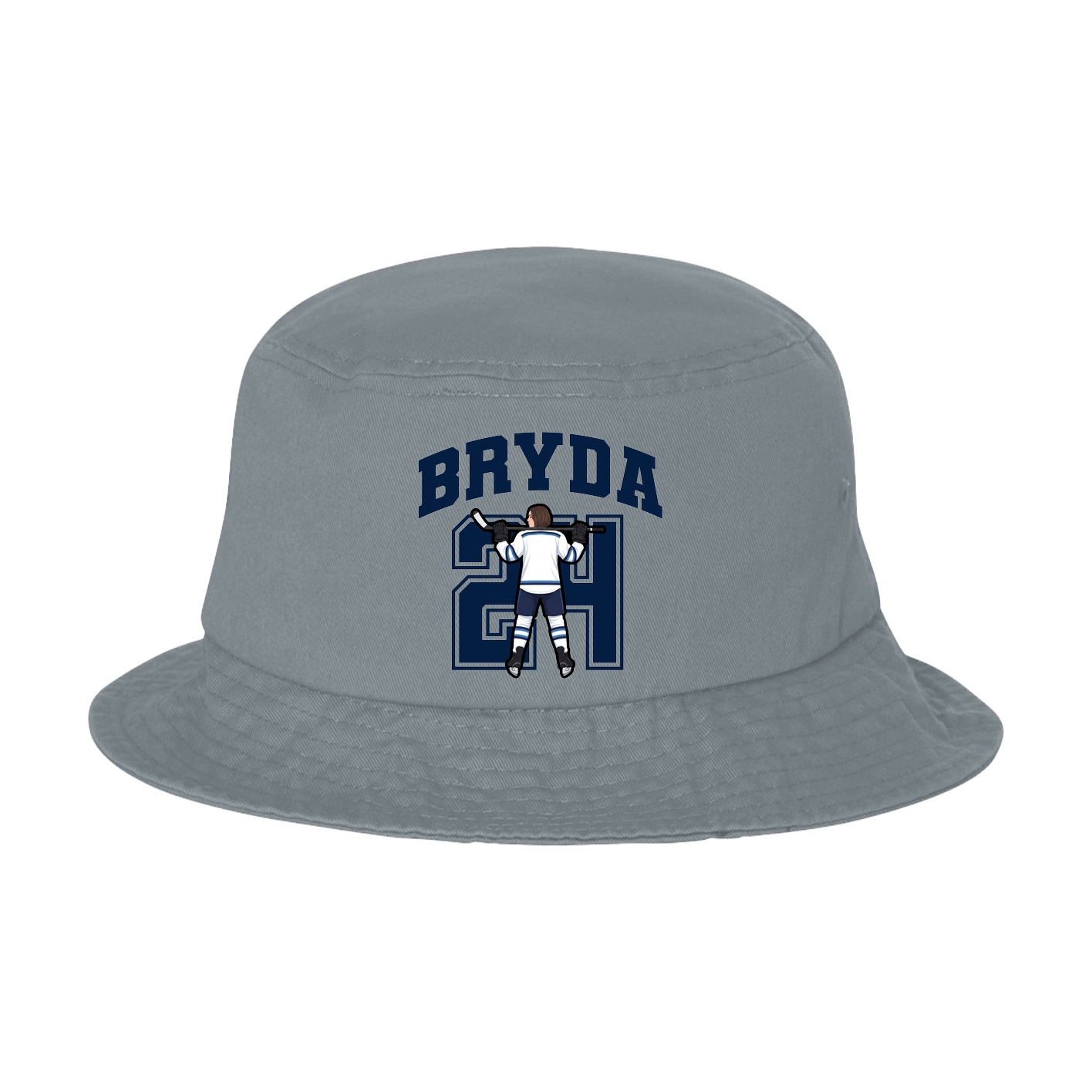 Bucket Cap — Number in Grey
