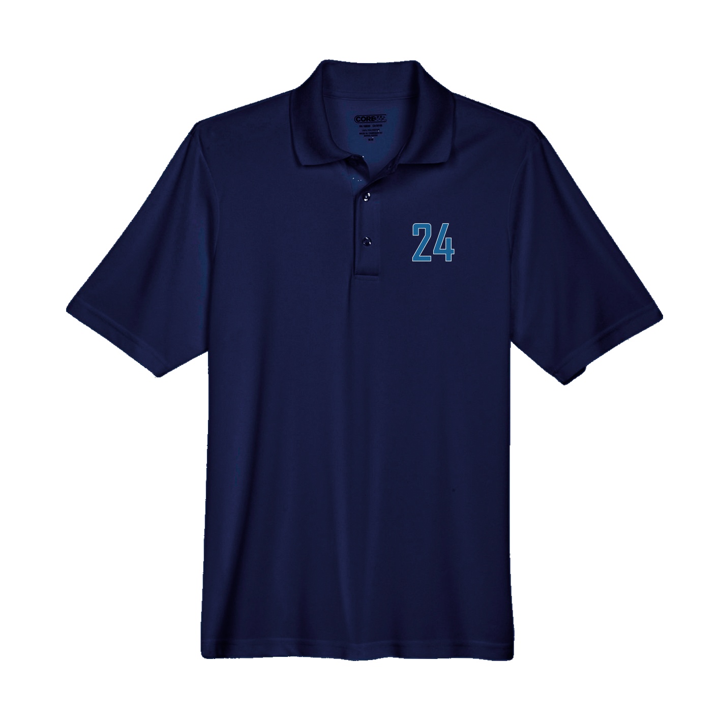 Performance Polo — Front Shirsy in Navy