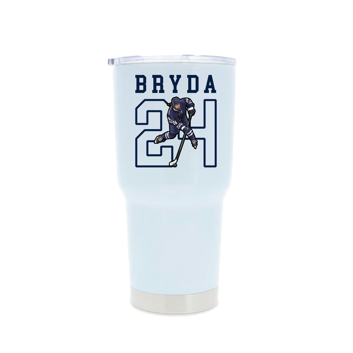 30oz Stainless Steel Tumbler — Shirsey in White