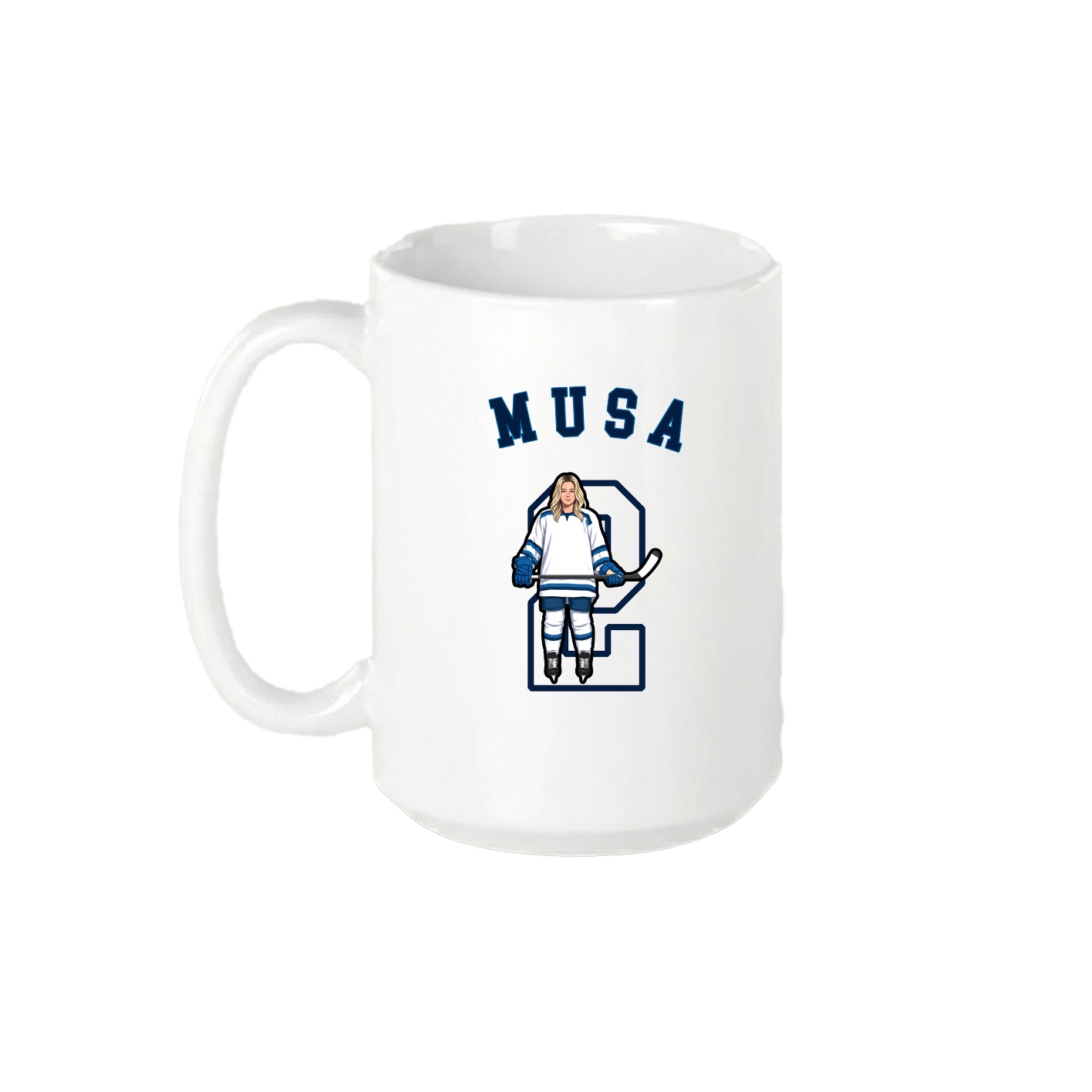 15oz Coffee Mug — Shirsey Arch in White