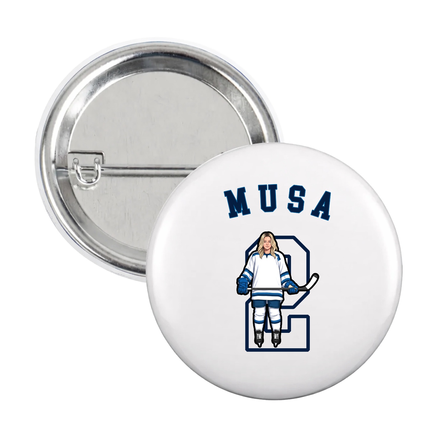 Game Day Button — Shirsey Arch in White