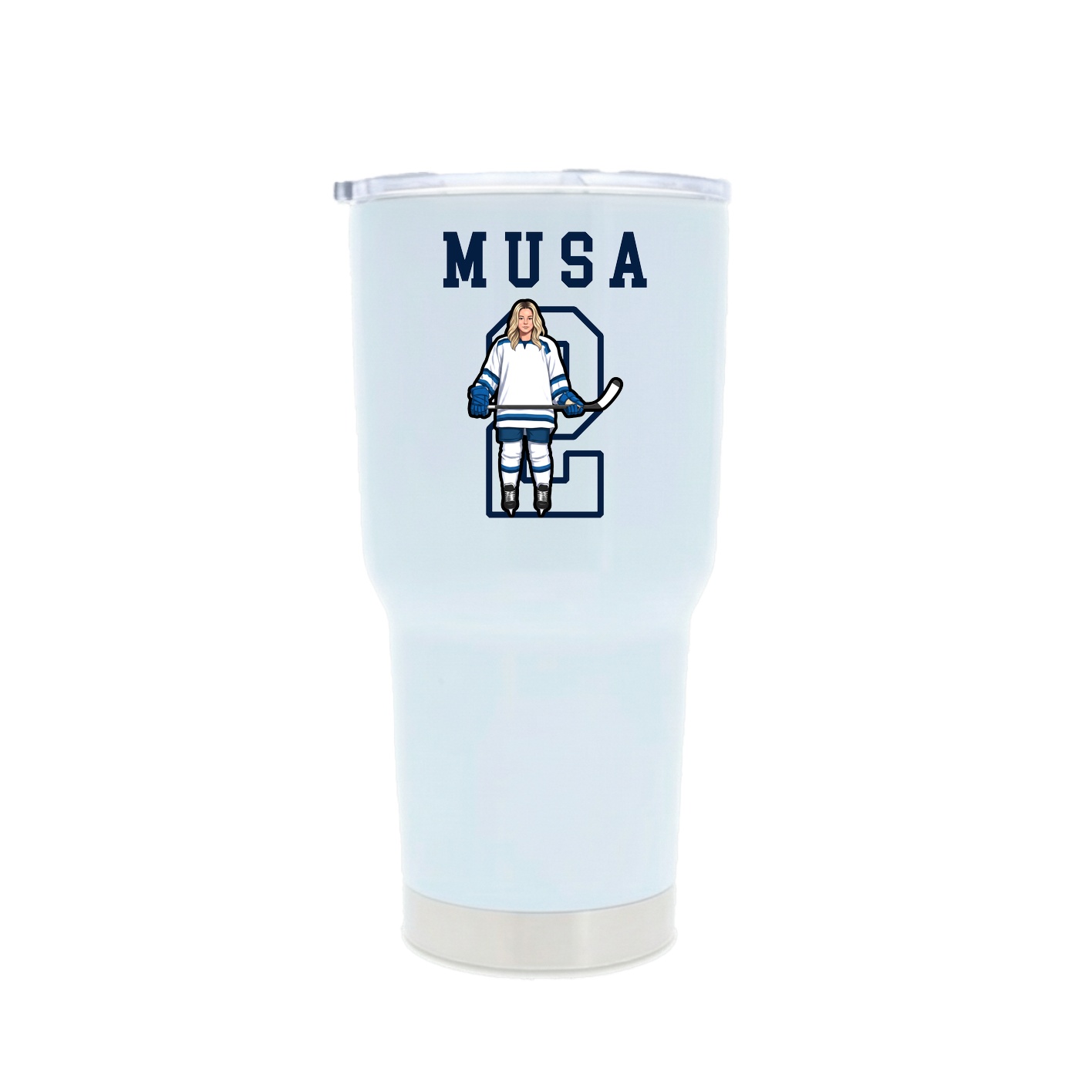 30oz Stainless Steel Tumbler — Shirsey in White