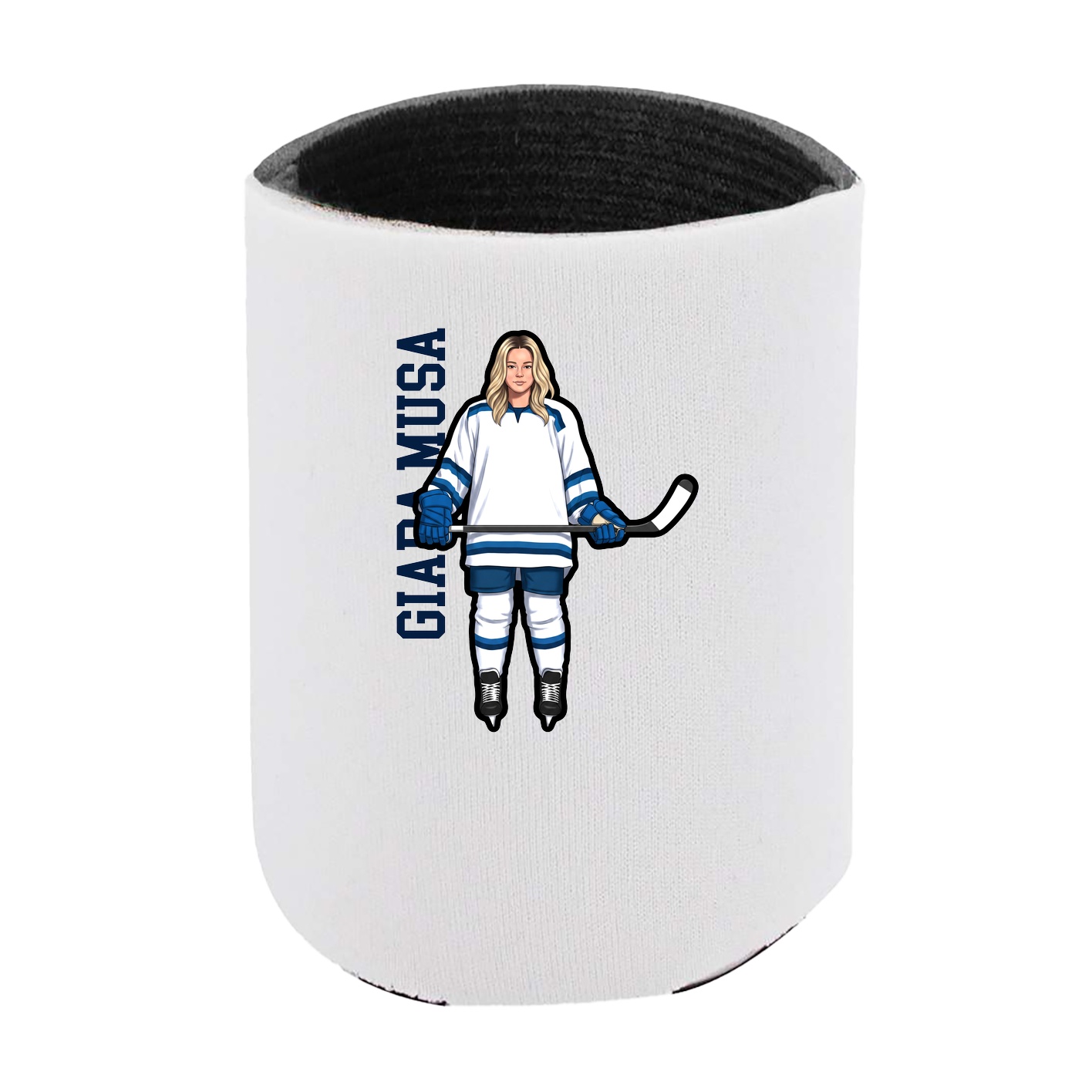 Can Holder — Name Vertical in White