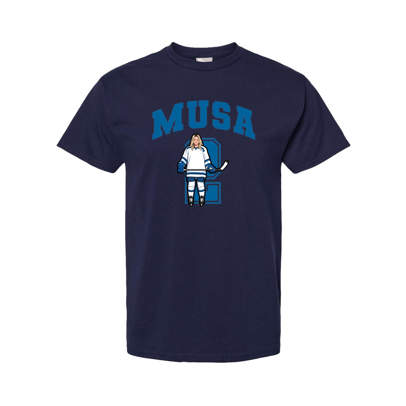 Tee — Number in Navy