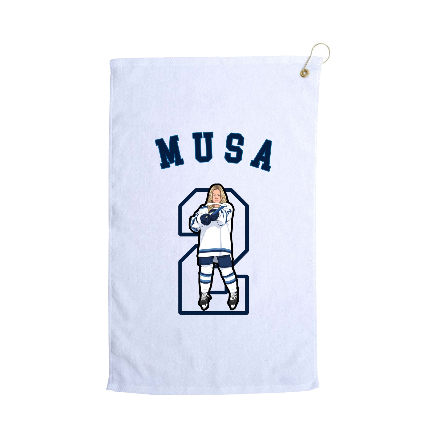 Golf Towel — Shirsey Arch in White
