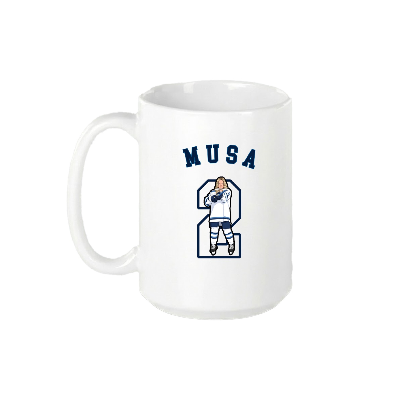 15oz Coffee Mug — Shirsey Arch in White