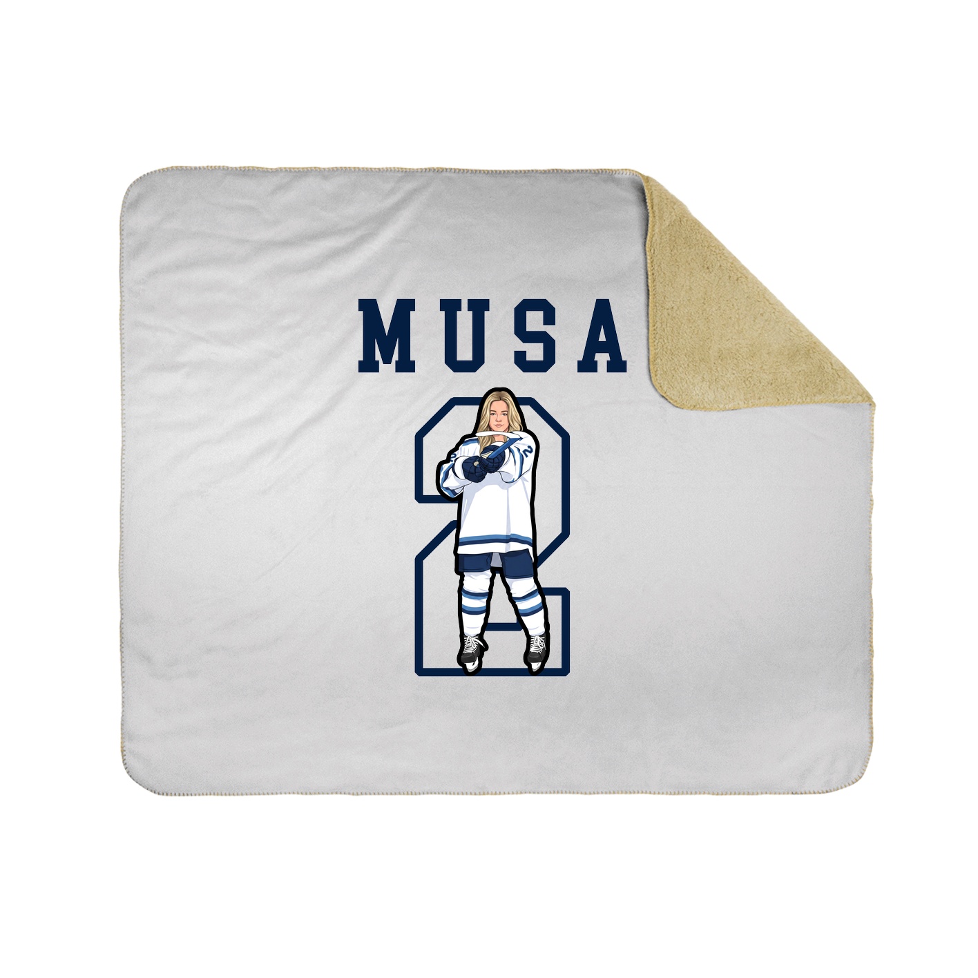 Throw Blanket — Shirsey in White