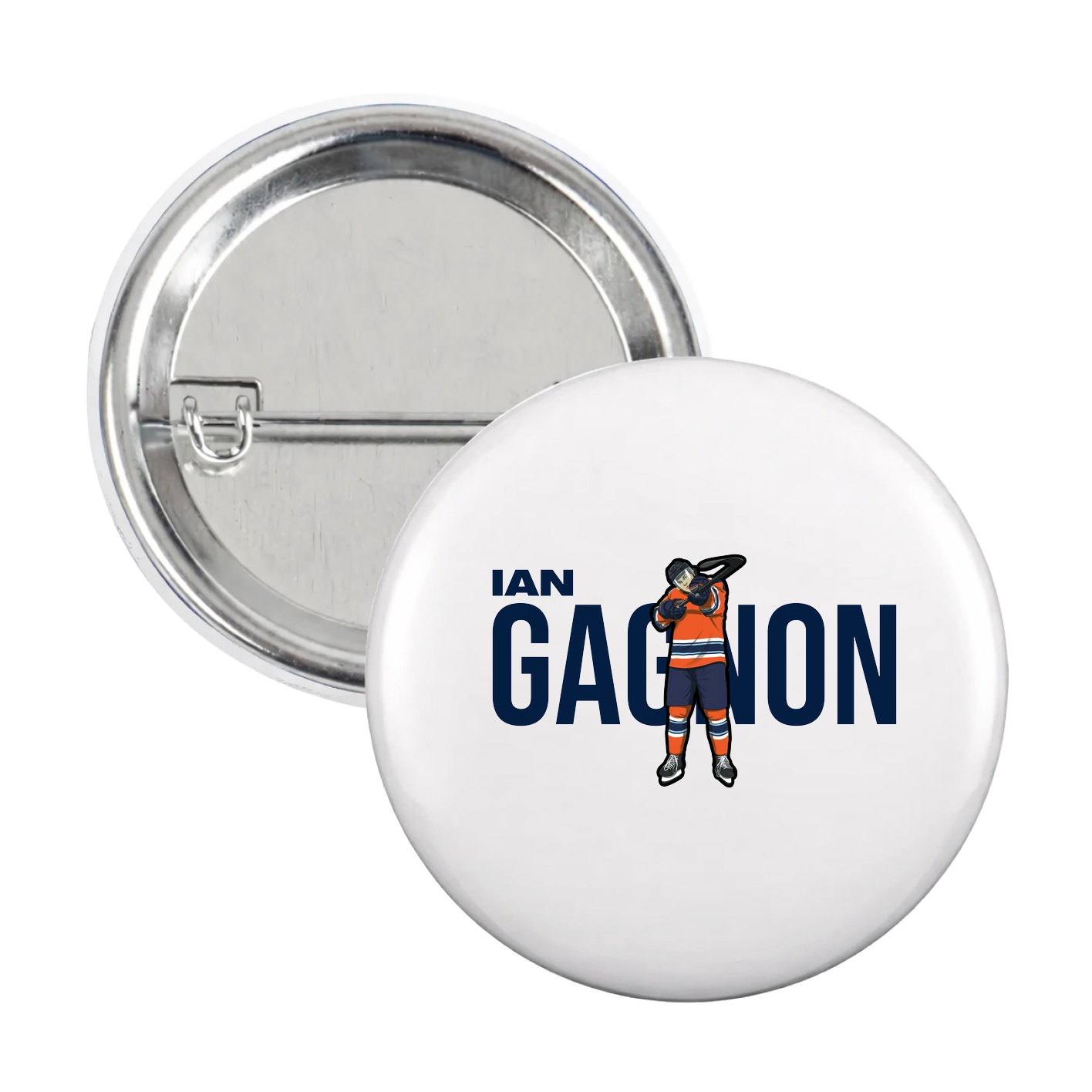 Game Day Button — Player Name in White