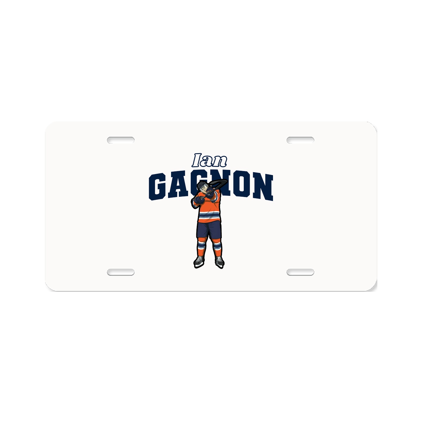 License Plate — Name Arch in Classic