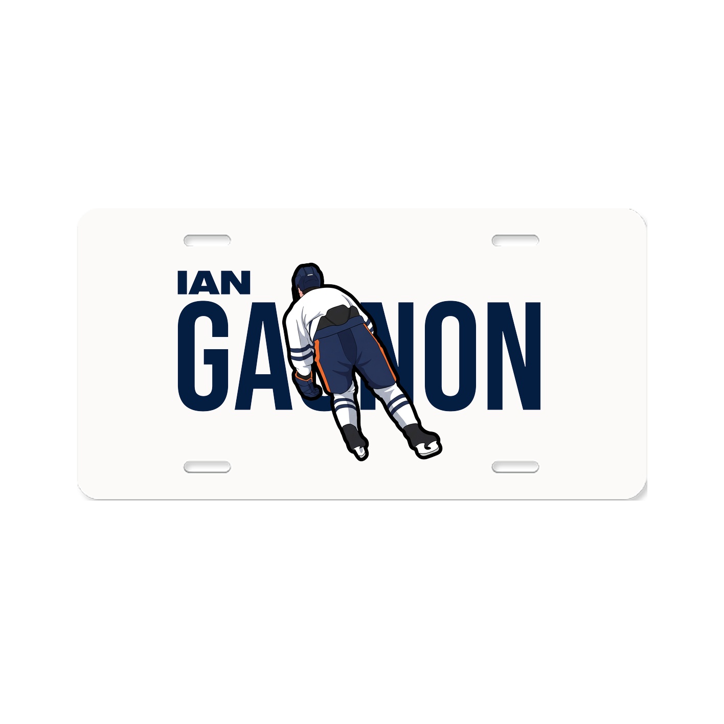 License Plate — Player Name in Classic