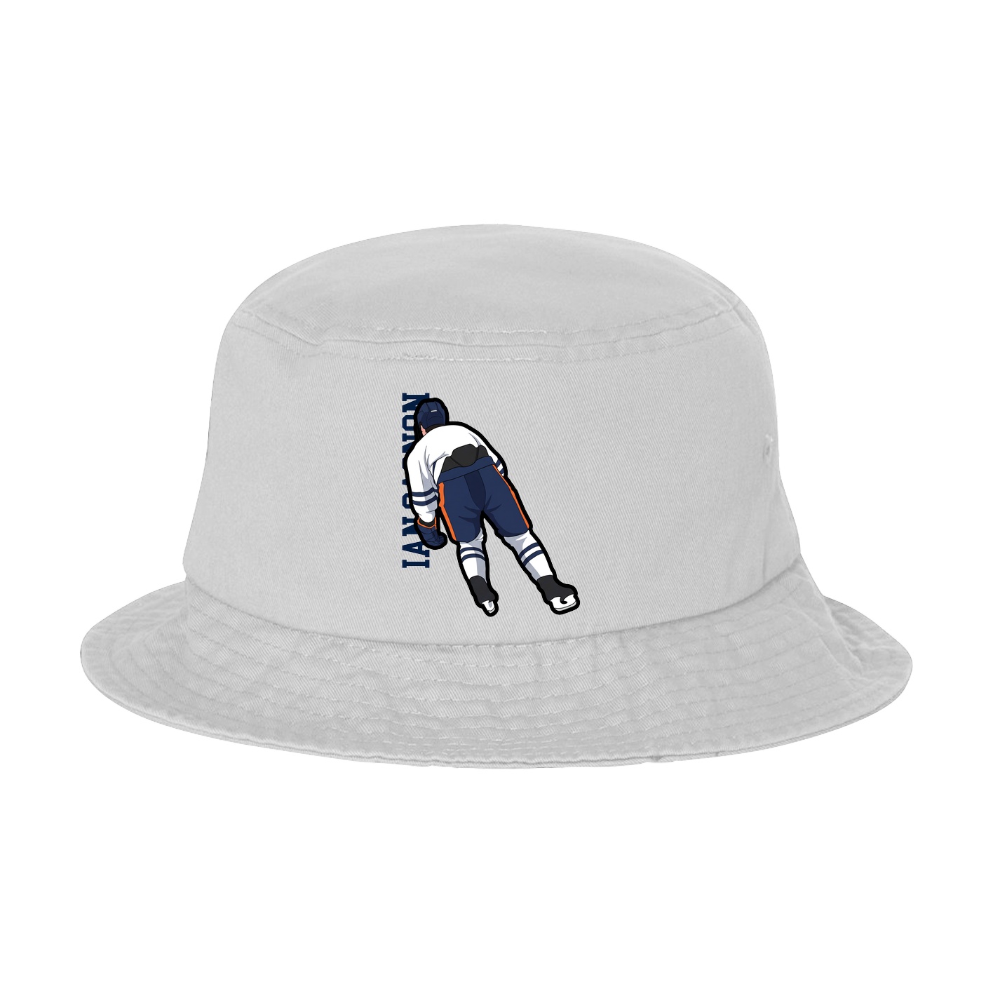 Bucket Cap — Name Vertical in White