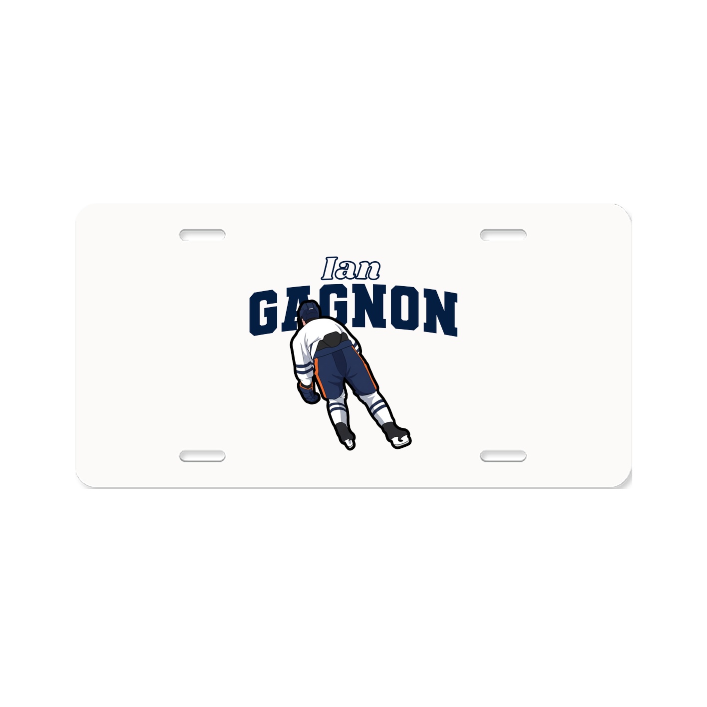License Plate — Name Arch in Classic