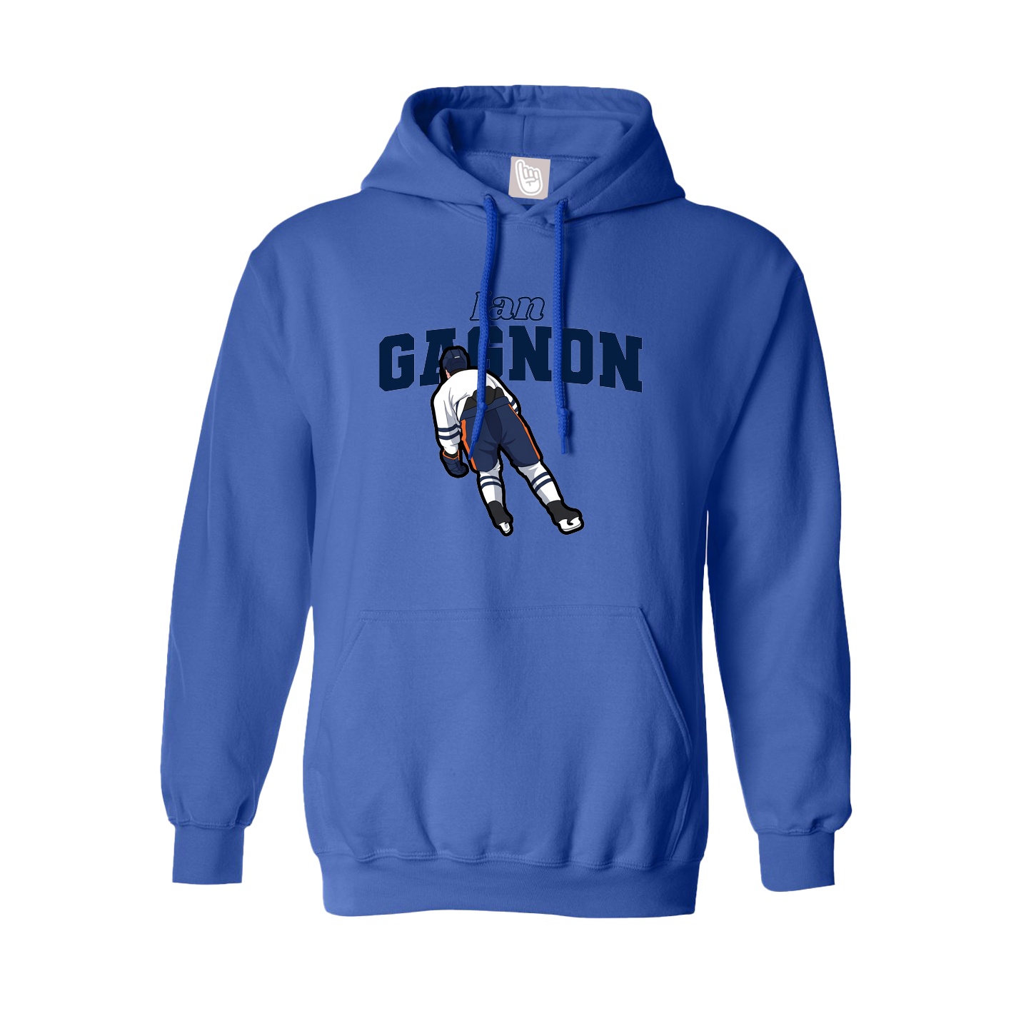 Hoodie — Name Arch in Royal