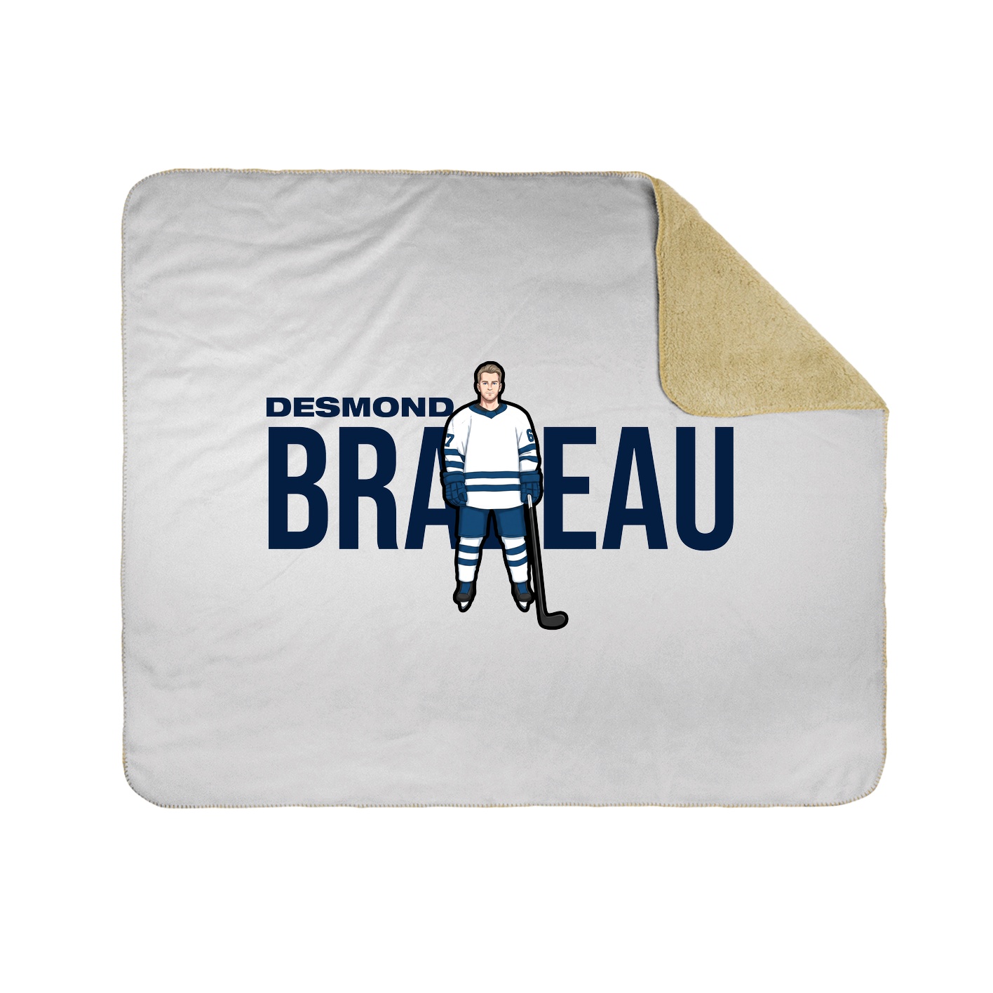 Throw Blanket — Player Name in White