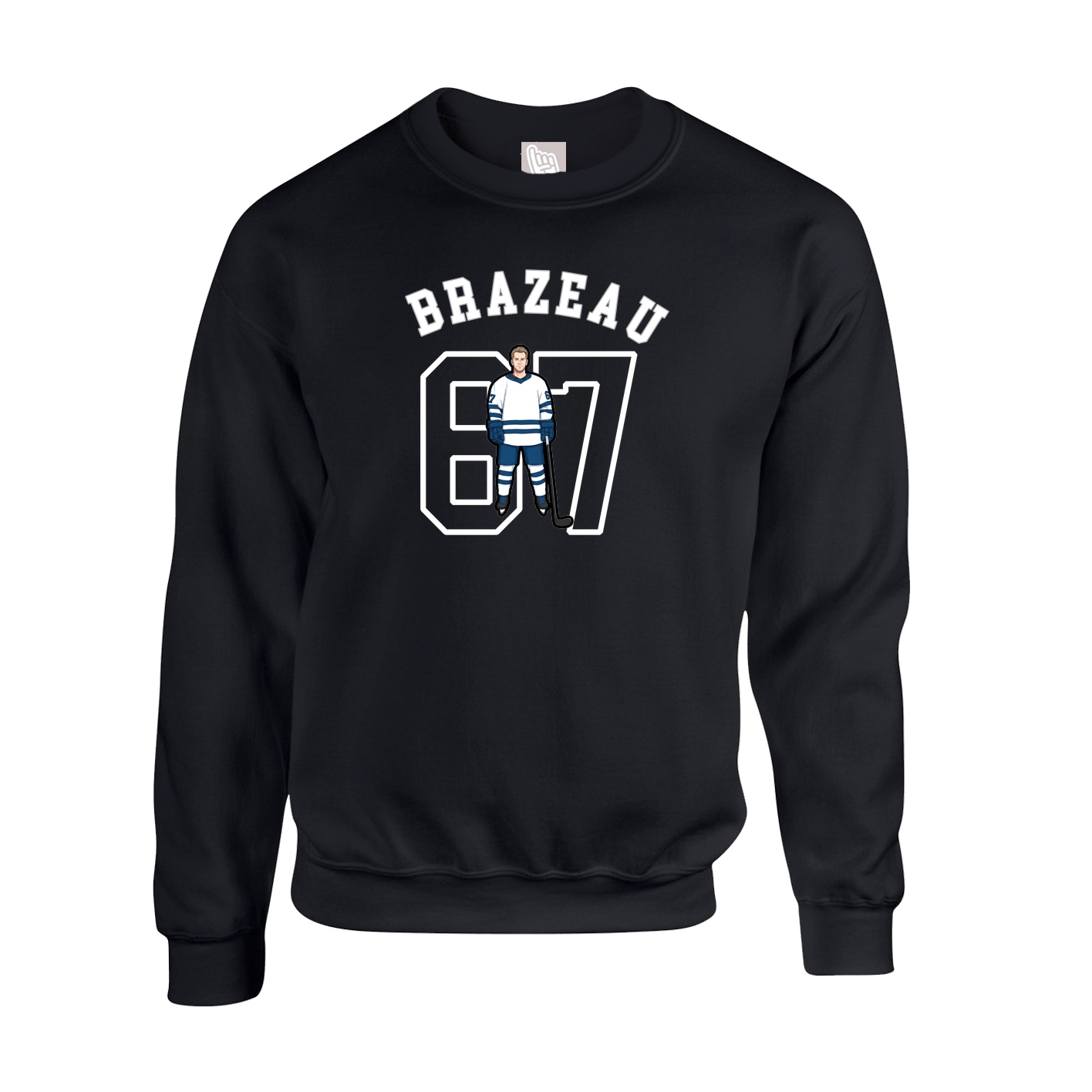 Fleece Crew — Shirsey Arch in Black