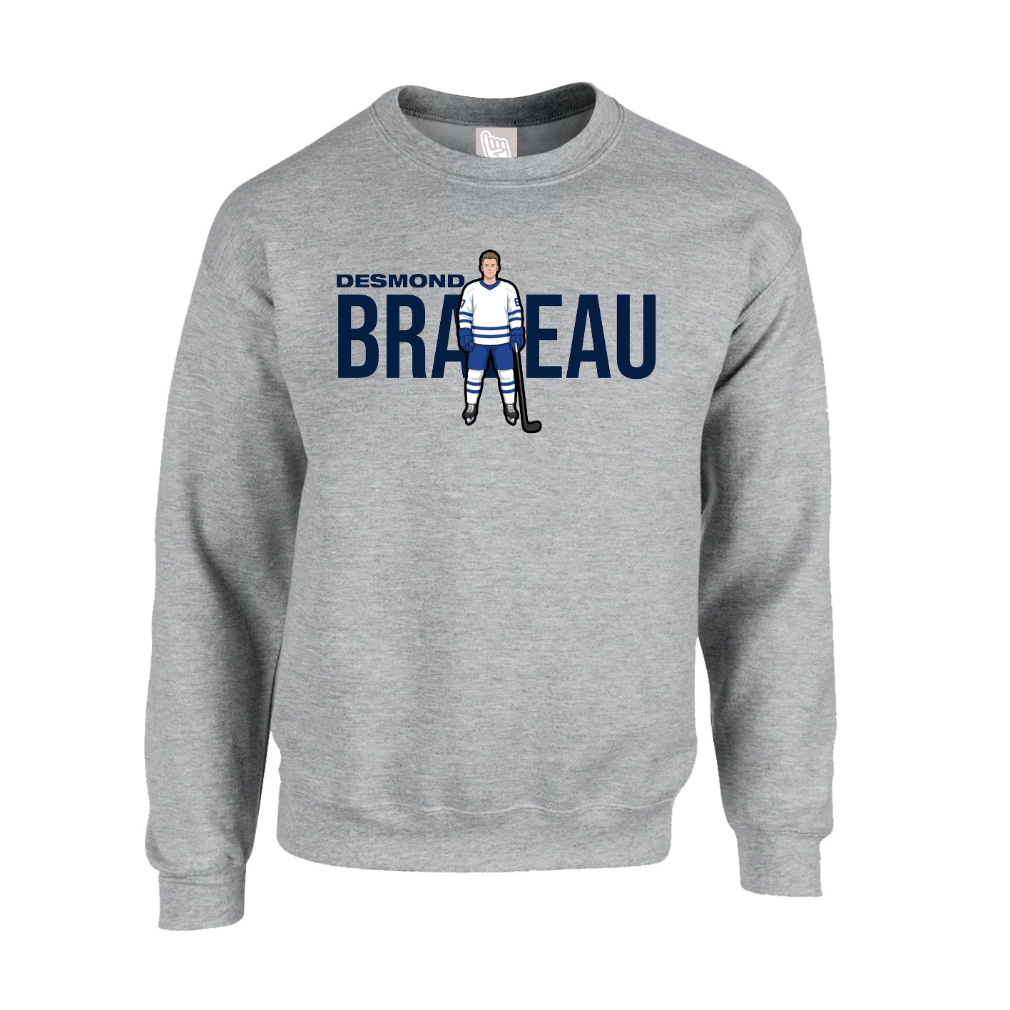 Fleece Crew — Player Name in Grey