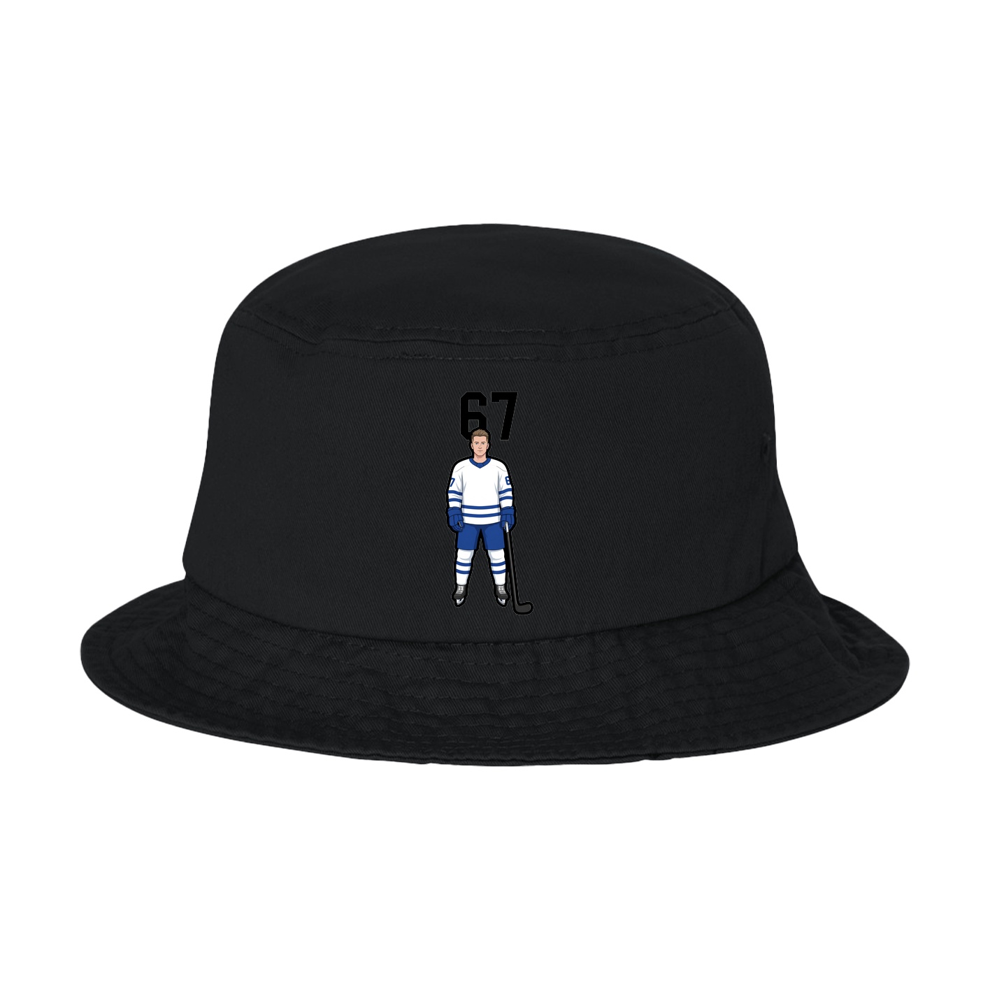 Bucket Cap — Number Top in Black